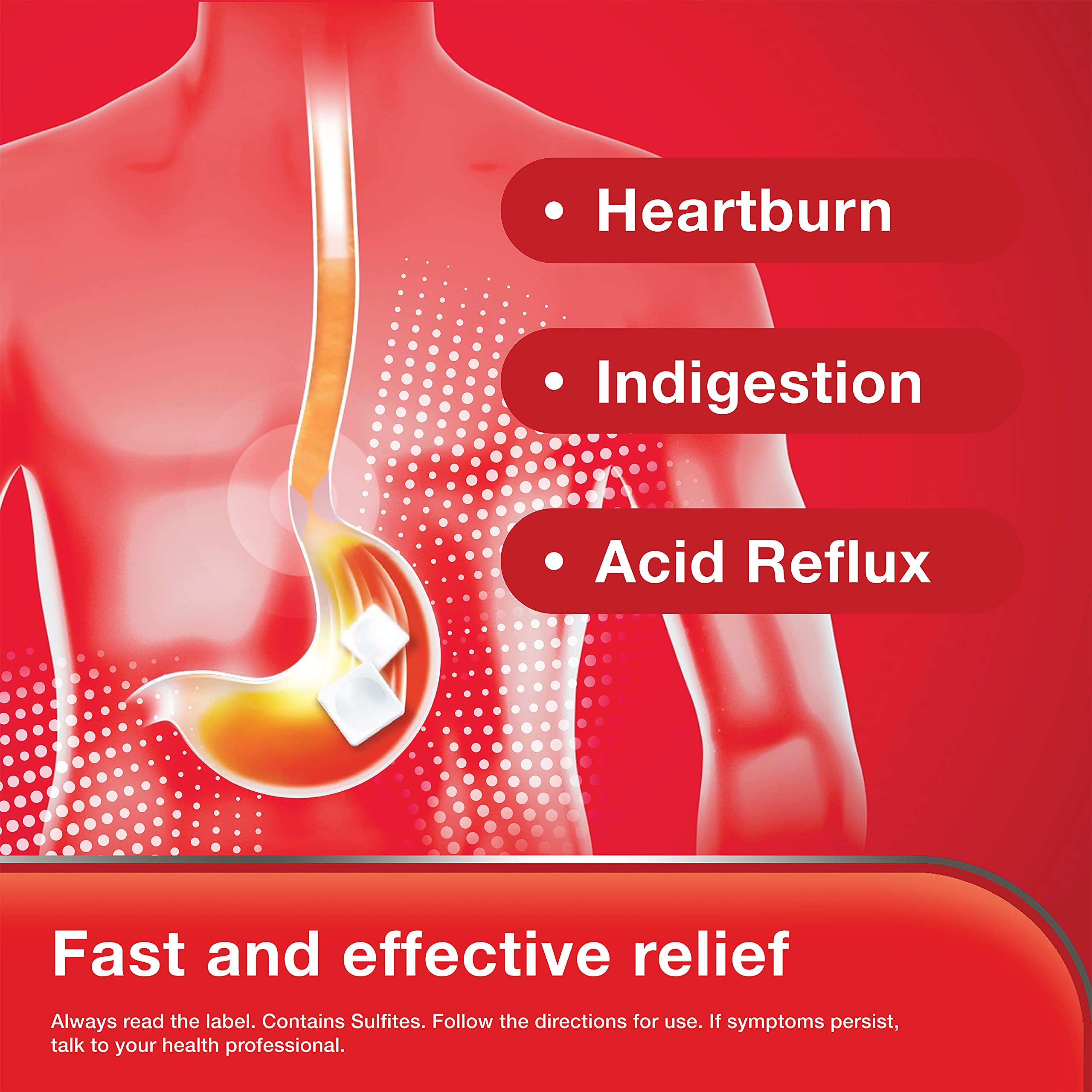 Rennie Indigestion and Heartburn Relief Spearmint 96 Chewable Tablets