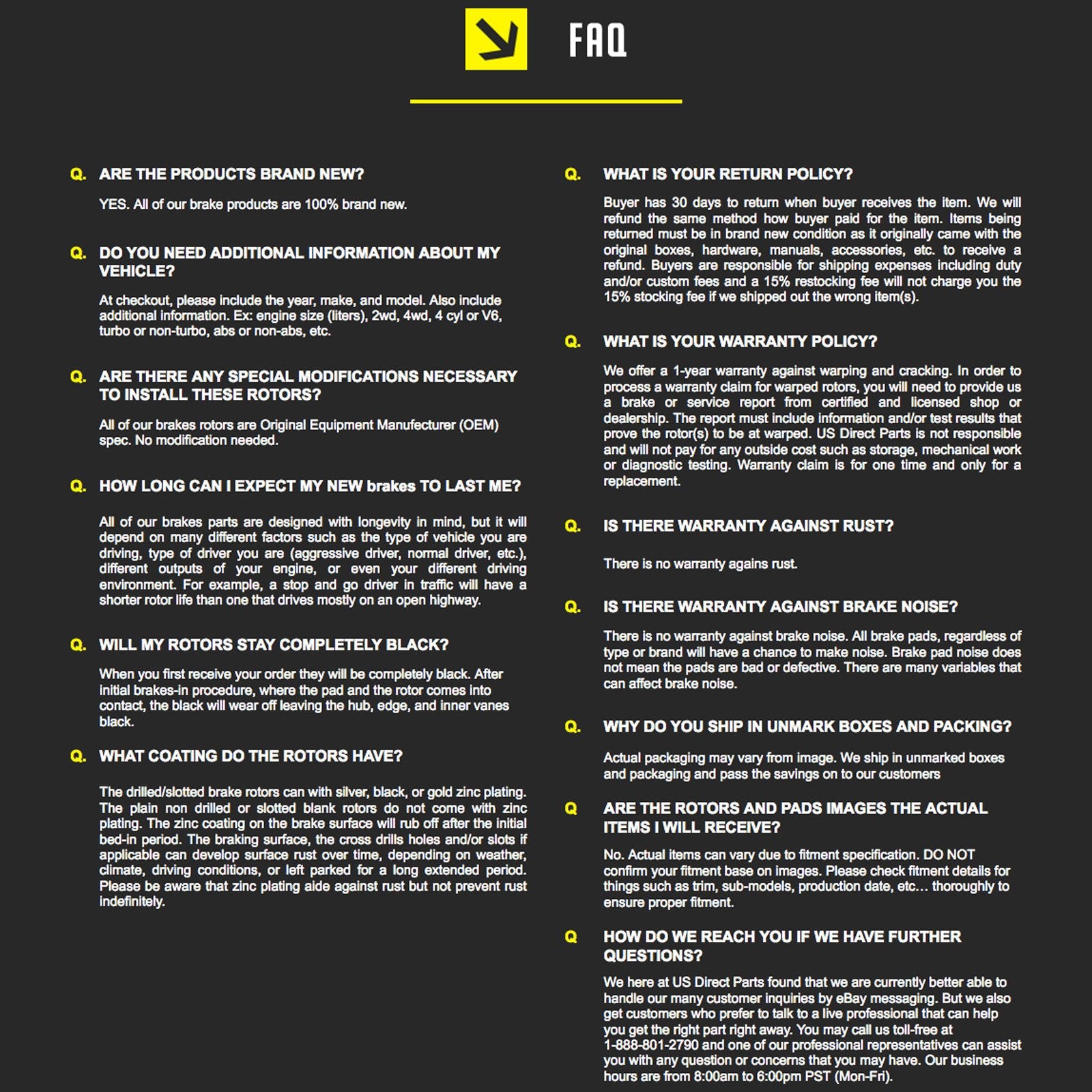 Hart Brakes Front Brakes and Rotors Kit |Front Brake Pads| Brake Rotors and Pads| Ceramic Brake Pads and Rotors |fits 2011-2018 BMW X5, 2011-2019 BMW X6