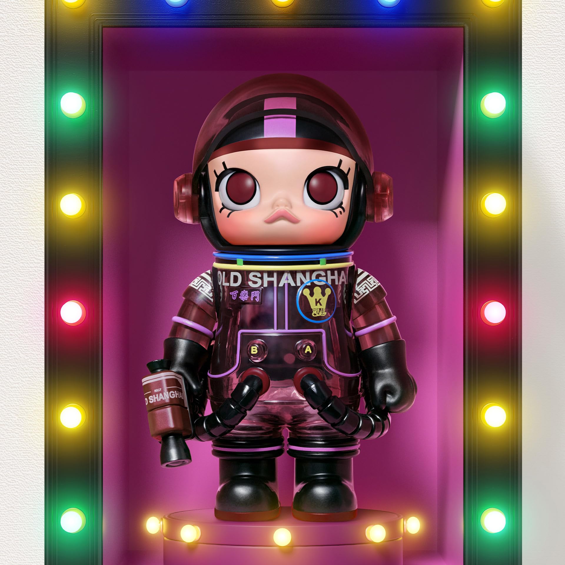 POP MART MEGA Space Molly 100% Series4 Blind Box Figures, Random Design Action Figures Collectible Toys Home Decorations, Holiday Birthday Gifts for Girls and Boys, Single Box