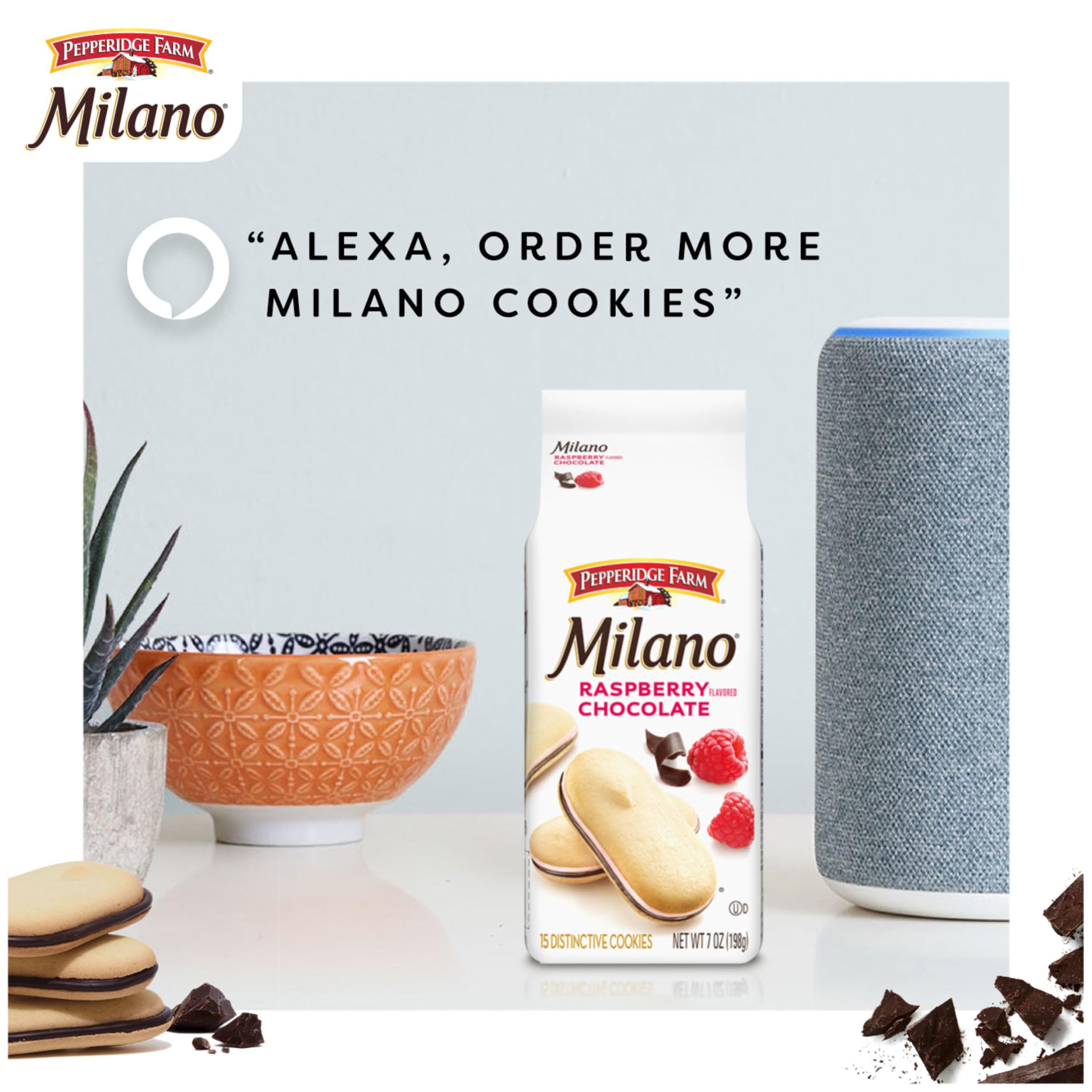 Pepperidge Farm Milano Cookies, Raspberry Chocolate, 7 oz. Bag