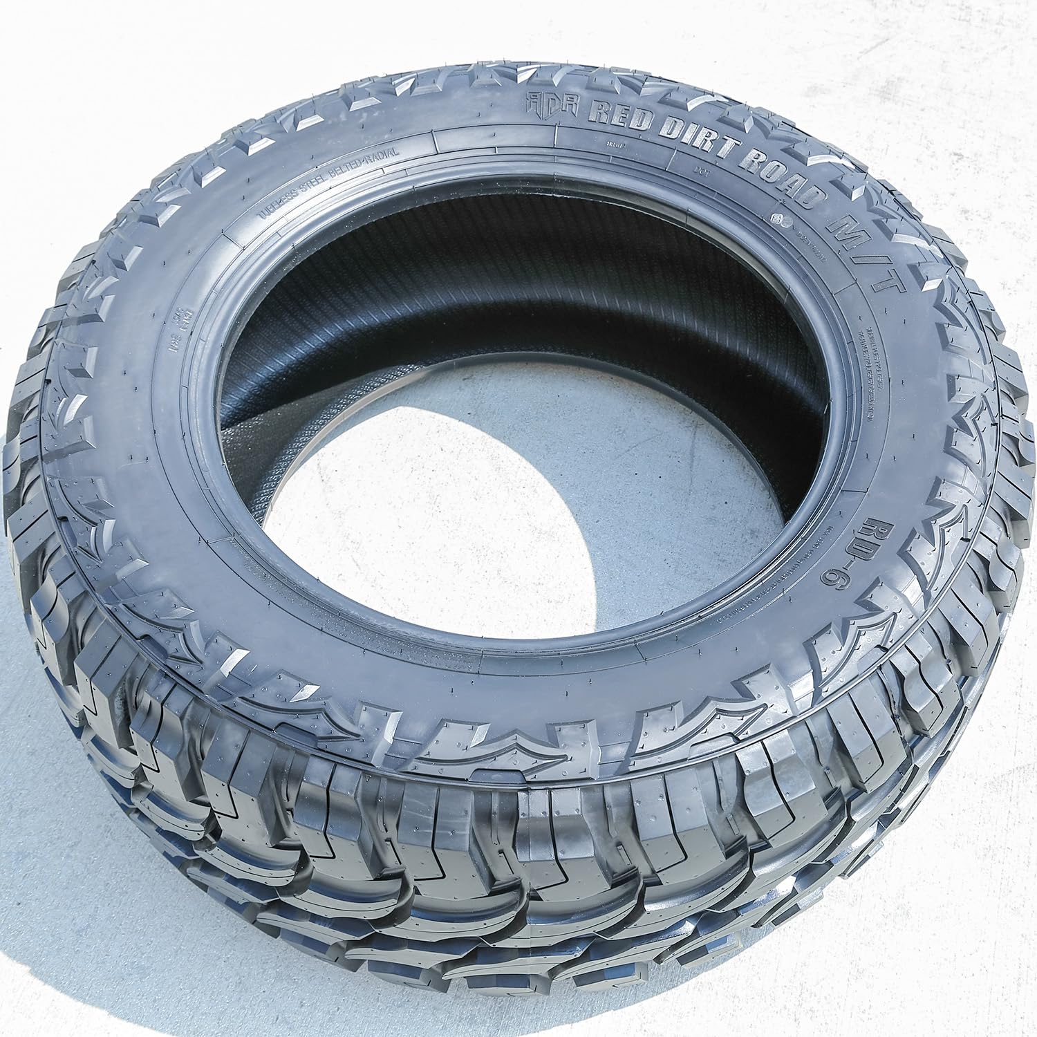 Red Dirt Road RD-6 M/T Mud Off-Road Light Truck Radial Tire-33X12.50R18LT 33X12.50X18 33X12.50-18 118Q Load Range E LRE 10-Ply BSW Black Side Wall
