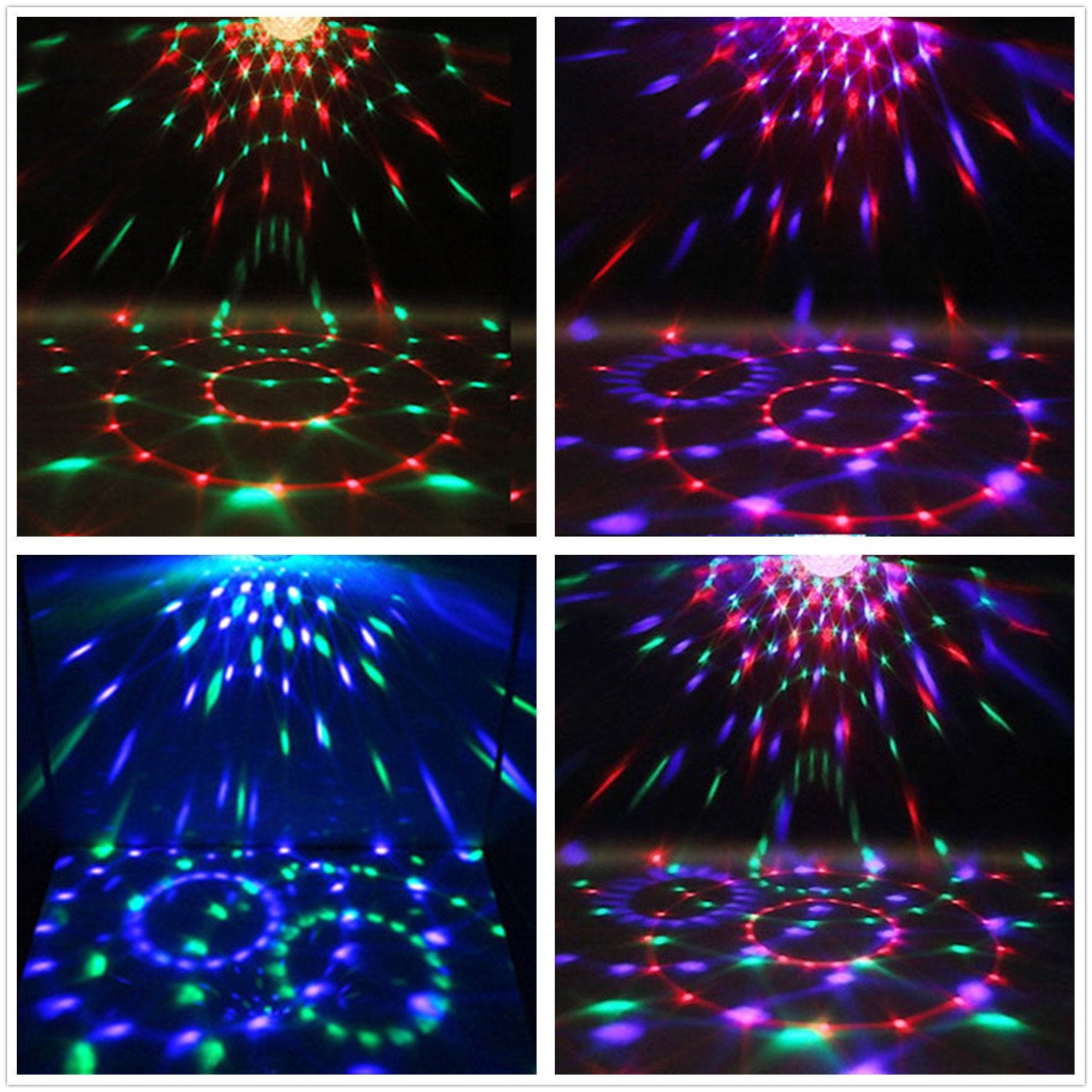 Disco Ball Disco Lights-COIDEA Party Sound Activated Storbe Light with Remote Control DJ Lighting,Led 3W RGB Light Bal, Dance lightshow for Halloween Home Room Parties Kids Birthday Wedding Show