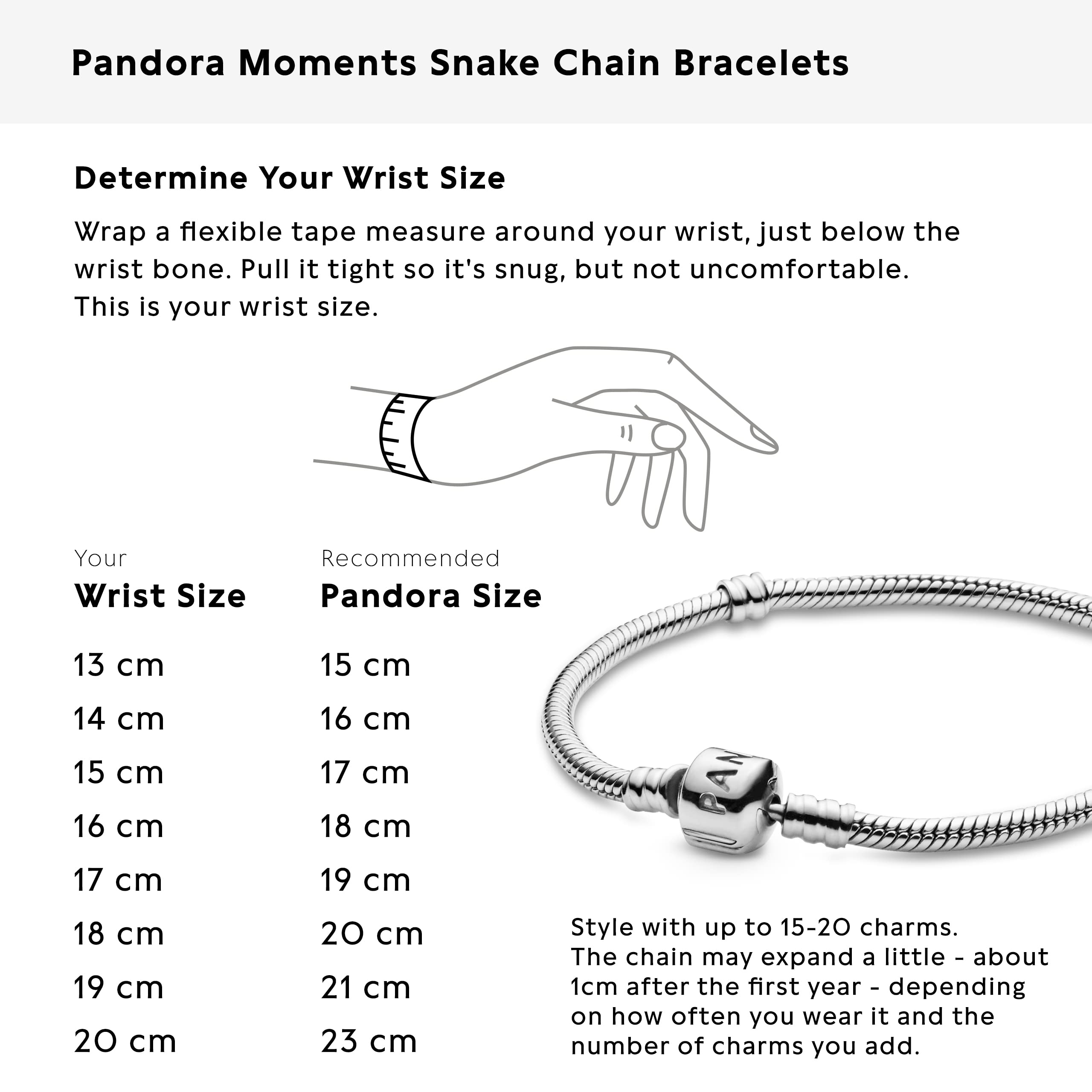 PANDORA Bracelet Sterling Silver, Barrel Clasp