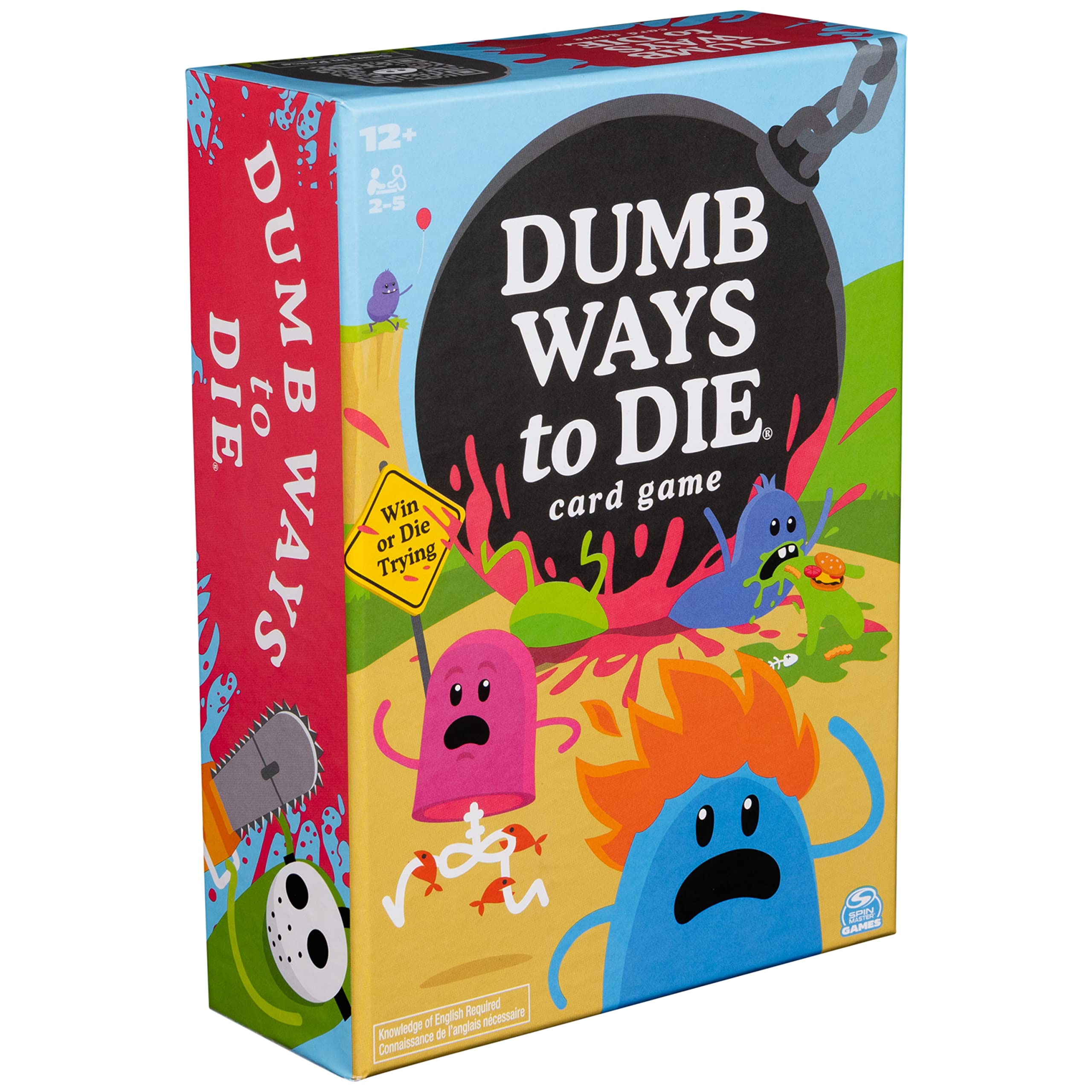 Spin Master Games, Dumb Ways to Die, The Viral Hit Card Game for College, Birthday Games, Friendsgiving Game, Party Games, Fun Games, for Ages 12+