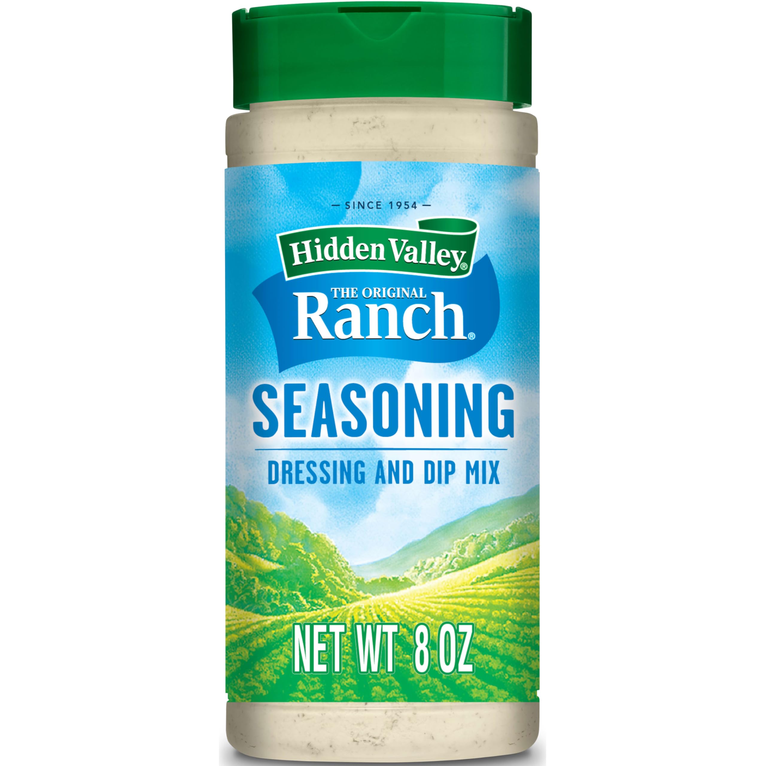 Hidden Valley Original Ranch Seasoning, Dressing and Dip Mix, Shaker Canister, 8 Ounces (Package May Vary)