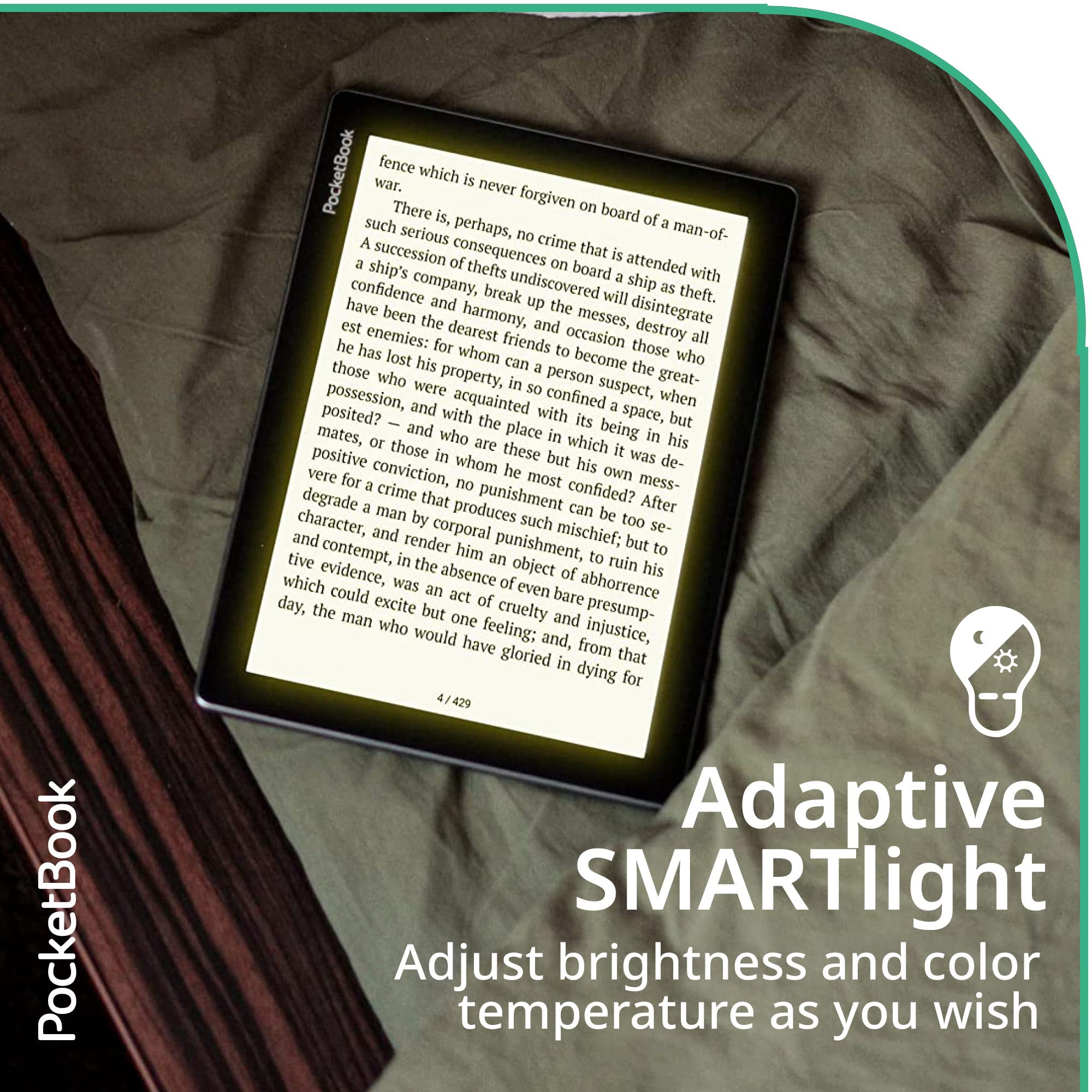 PocketBook InkPad Lite | E-Book Reader with Large E-Ink Screen 9.7ʺ | Glare-Free & Eye-Friendly E-Reader | Wi-Fi | Adjustable SMARTlight | Micro-SD Slot | E-Readers for Kids, Adults & Seniors