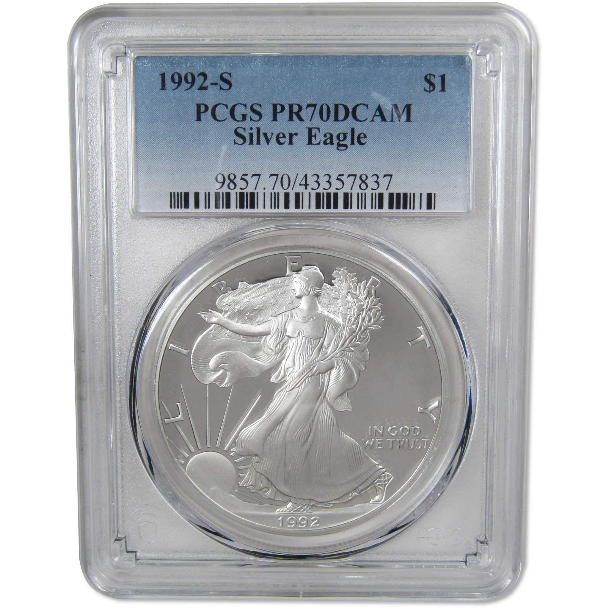 1992 S American Eagle Dollar PR 70 DCAM PCGS Silver Proof SKU:IPC5132