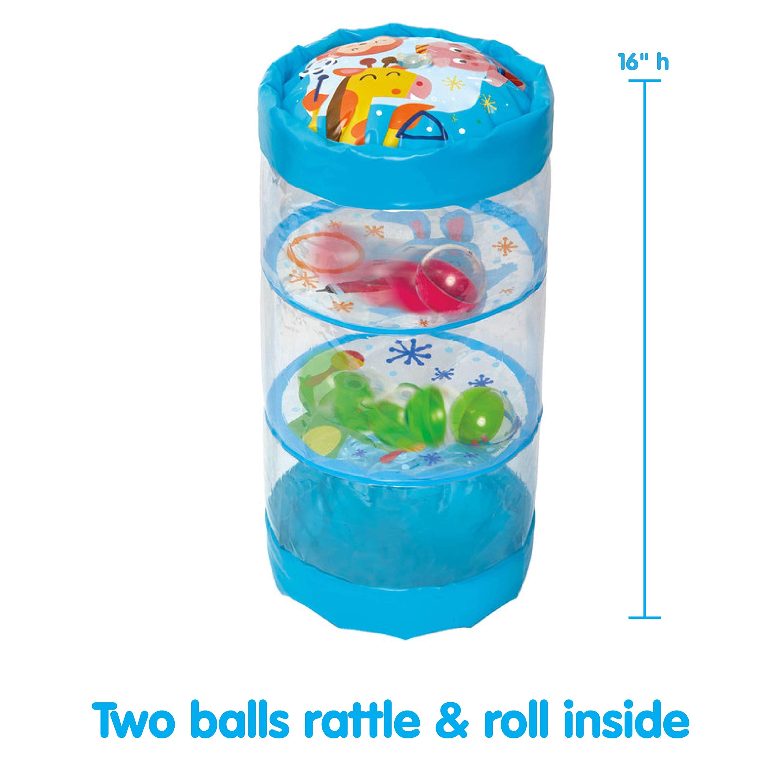 Kidoozie Animal Friends Jumbo Roller - Tummy Time Toy for Infants and Toddlers Ages 6-18 Months