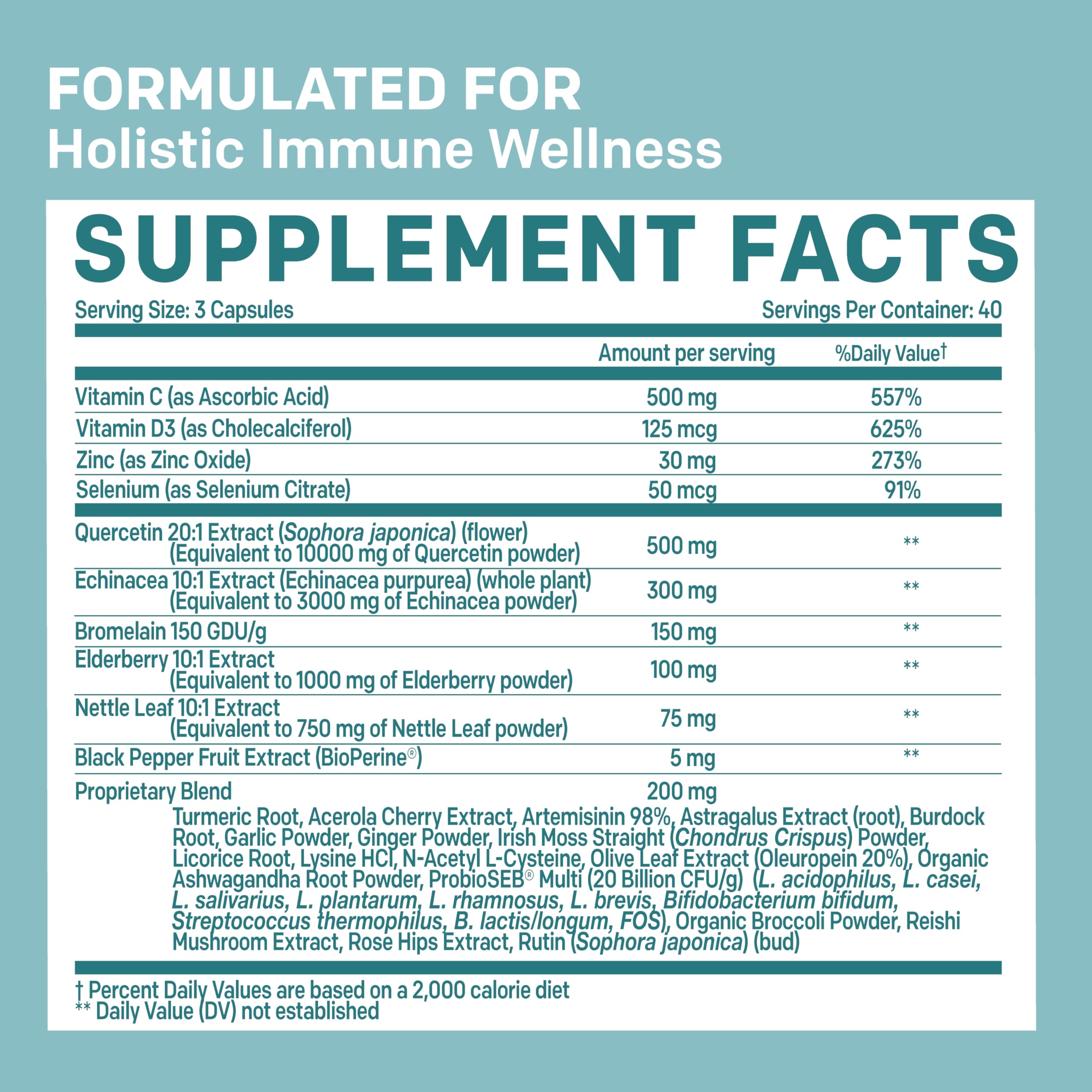 27-in-1 Hair Skin and Nails Vitamins (6810mg) w/Biotin and Collagen Hair Growth Vitamins with Probiotics and Saw Palmetto, 90 ct - 28-in-1 Quercetin with Bromelain for Daily Immune Defense (120ct)