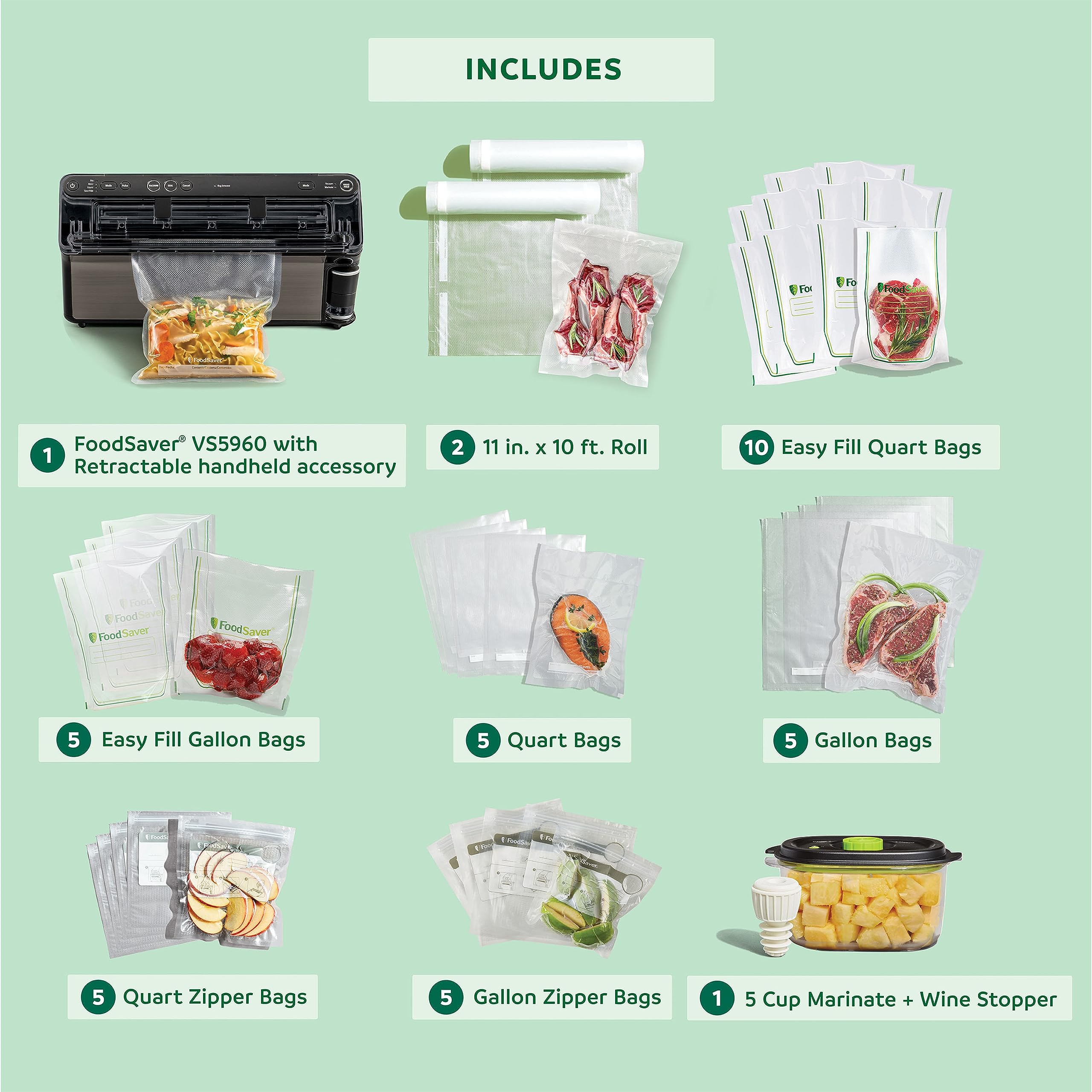 FoodSaver Elite All-in-One Liquid+™ Vacuum Sealer with Bags