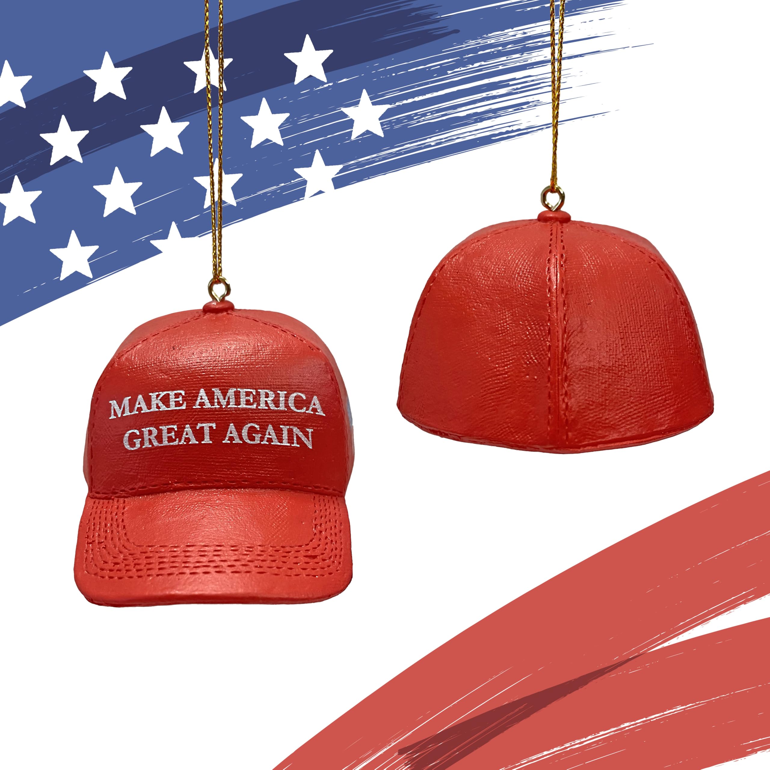 Kurt S. Adler Kurt Adler 3.625-Inch Make America Hat Ornament