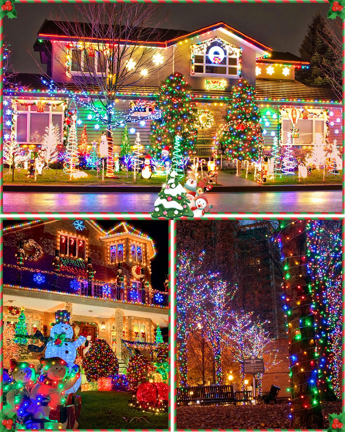 355FT 900 LED Christmas Lights, Extra Long Outdoor String Lights Waterproof, Timer & Memory, 8 Modes Dimmable Plug in Fairy Lights for Outside Tree Patry Holiday Indoor Xmas Decorations, Multicolor