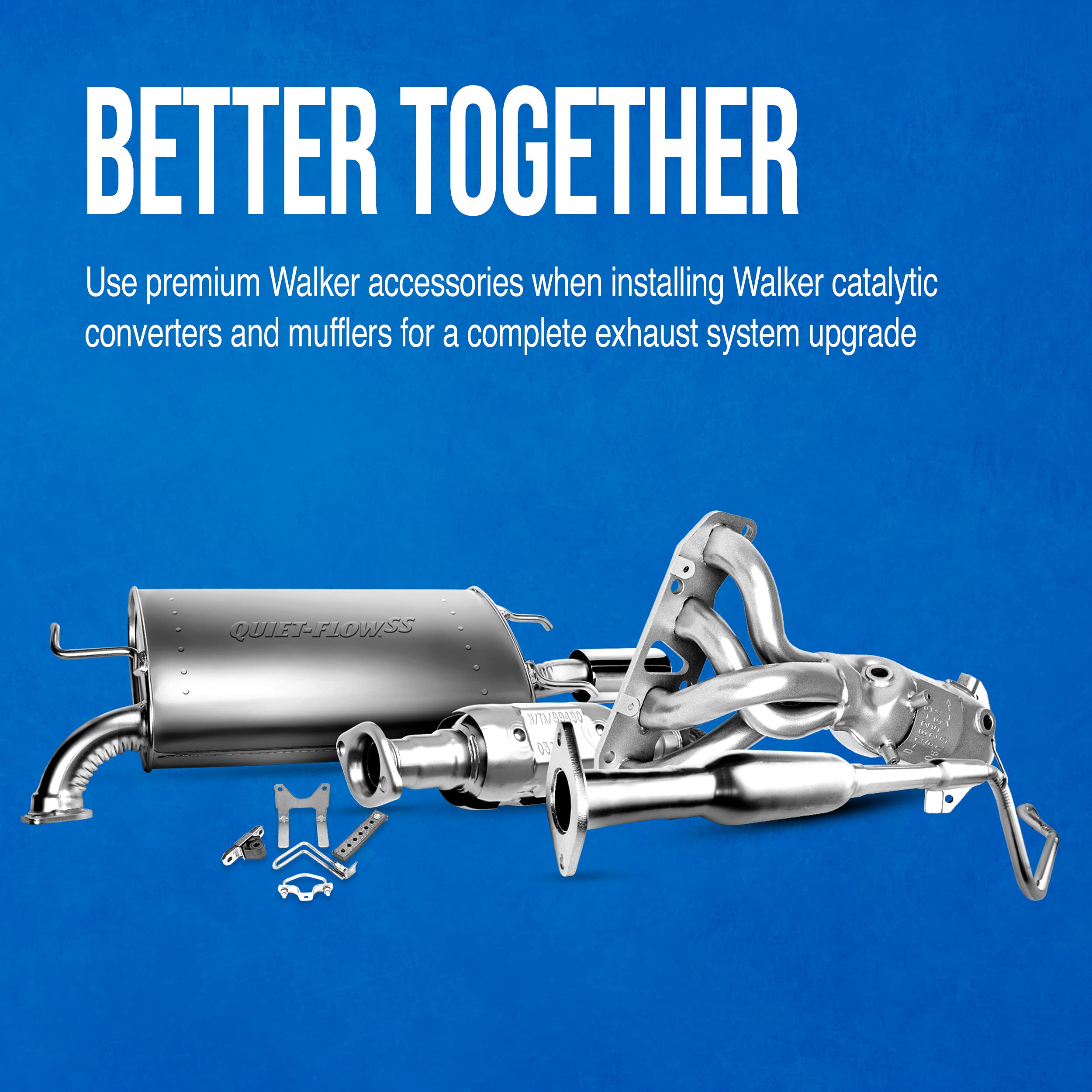 Walker 46971 Universal Universal Exhaust Flex Pipe Flex Tube-Galv.-1 1/2" Dia.-6' Lgth.