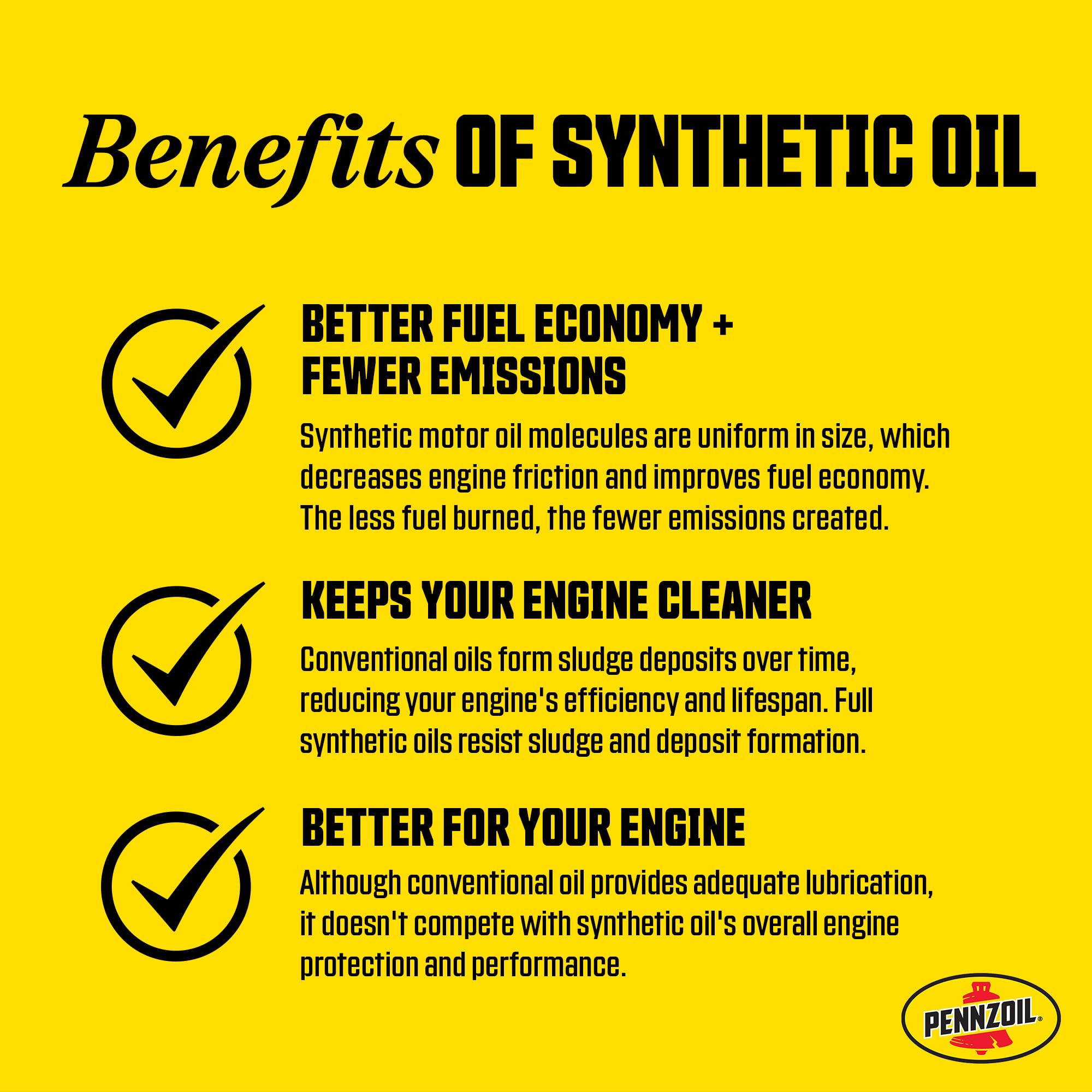 Pennzoil Platinum Full Synthetic 0W-20 Motor Oil (5-Quart, Pack of 1)