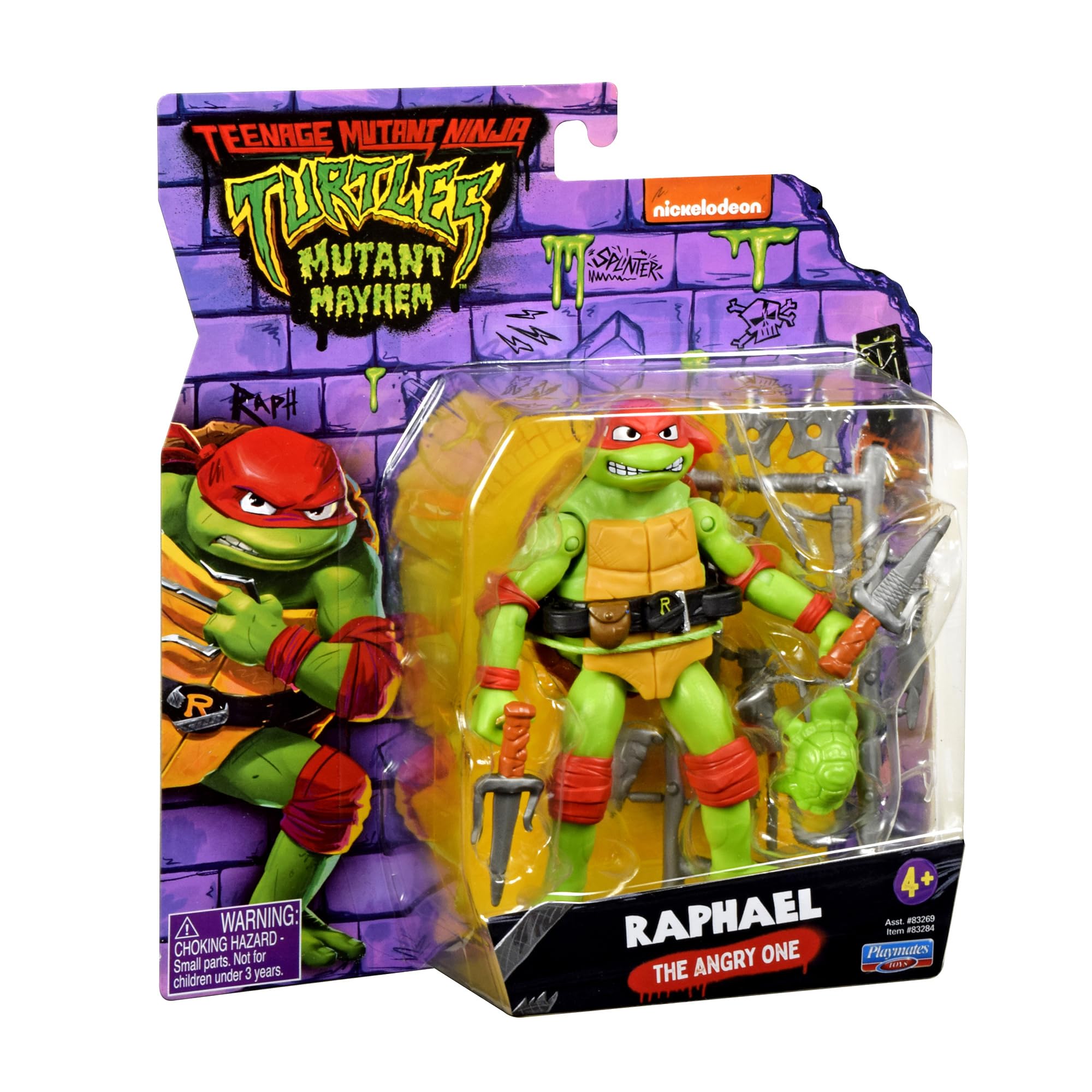 Teenage Mutant Ninja Turtles: Mutant Mayhem 4.6” Raphael Basic Action Figure by Playmates Toys