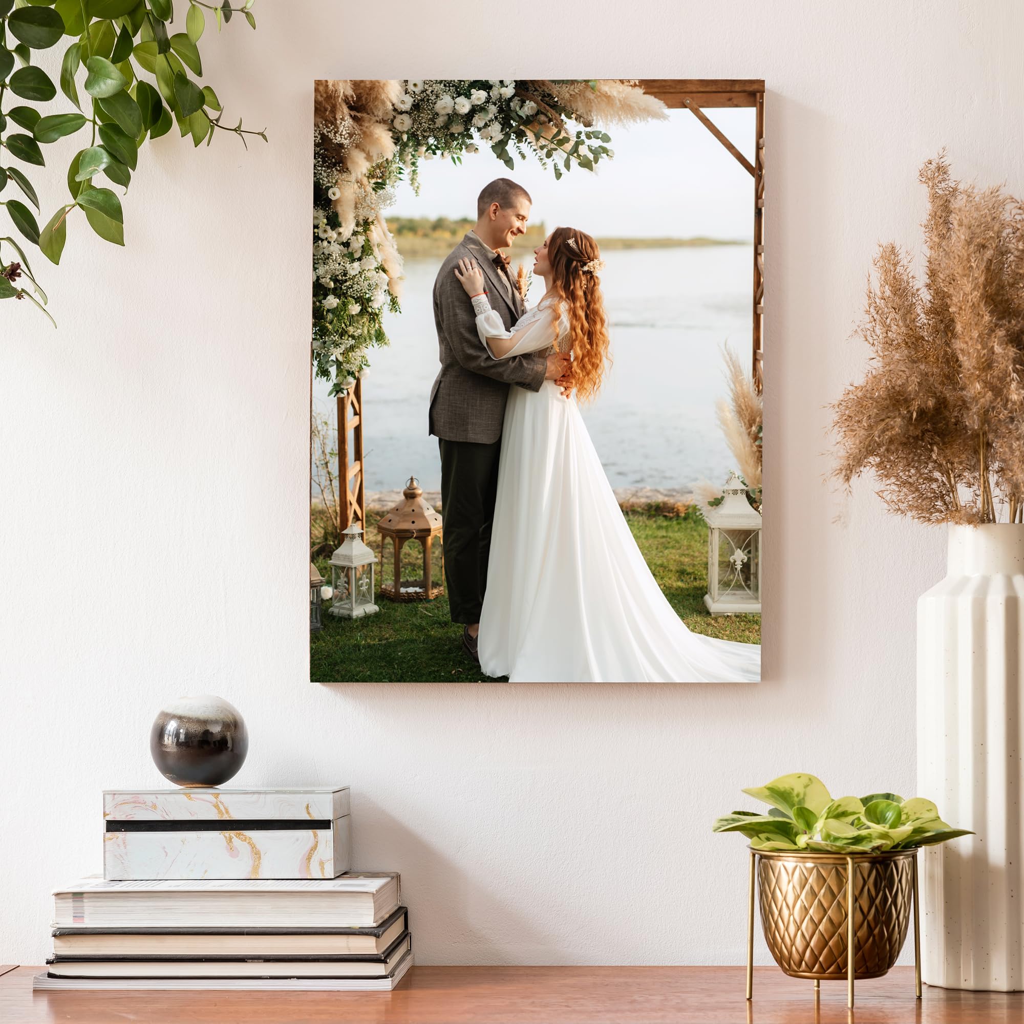 GagetElec Custom Canvas Prints with Your Photos,Photo Prints & Customized Picture Canvas Wall Art Decoration for Bedroom,Living Room,Christmas & Thanksgiving Gifts (11L x 14W)