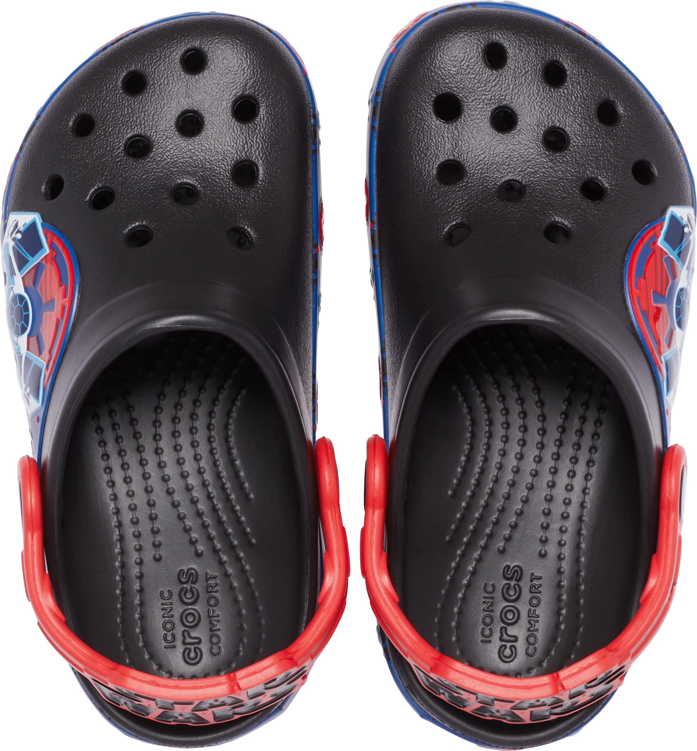 Crocs Kids’ Star Wars Light Up Clog | Light Up Shoes , Darth Vadar/Light Saber, 6 Toddler