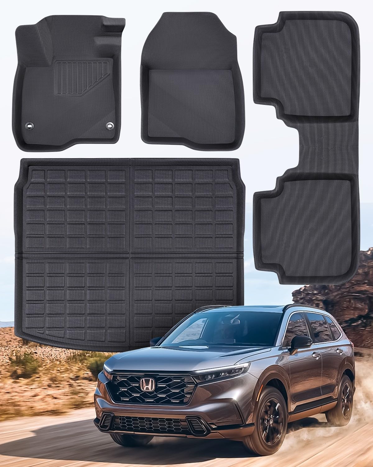 Liner Master® Floor Mats for Honda CR-V 2023-2025, 4 PCS XPE All-Weather Set
