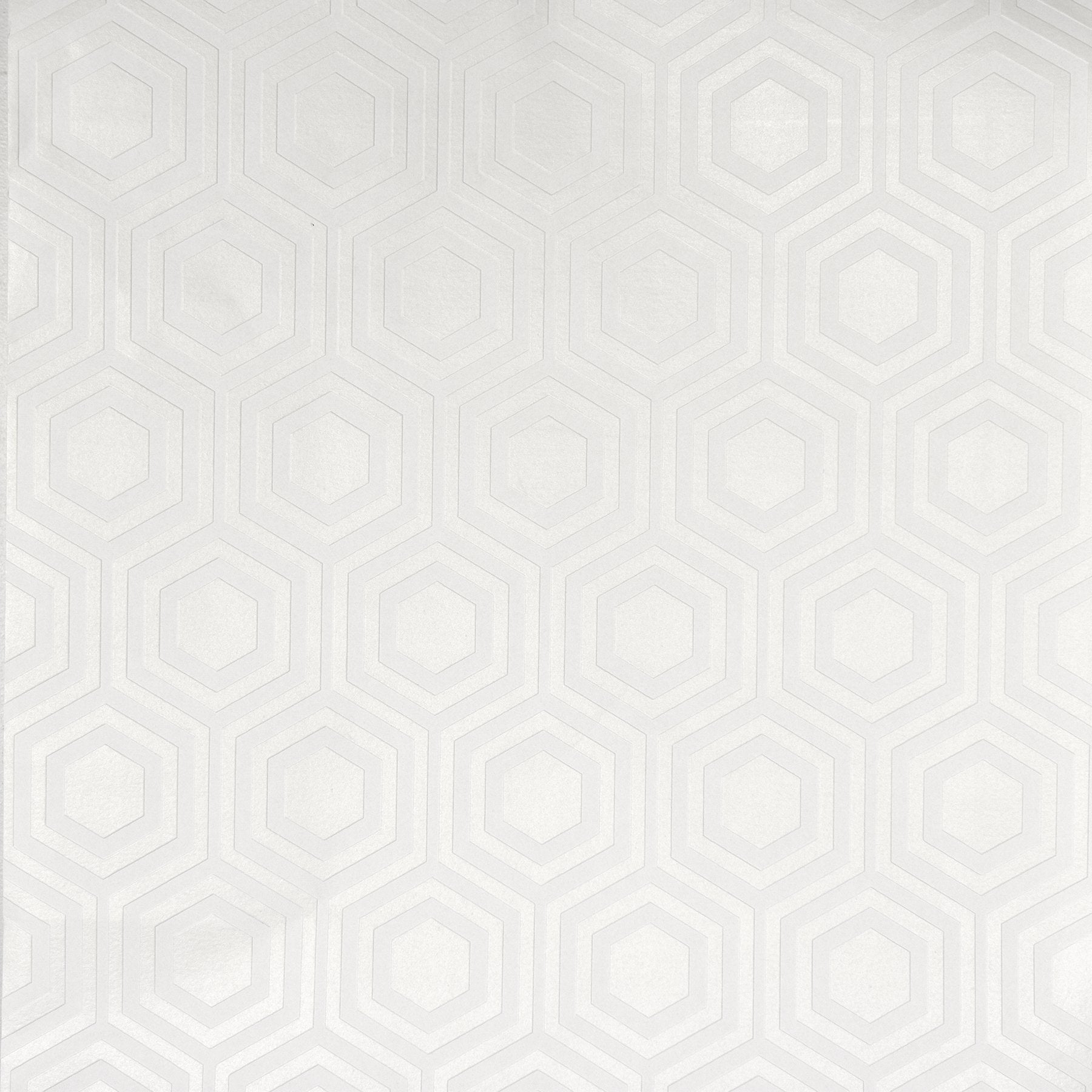 Brewster Home Fashions RD5671 Hive Geometric Wallpaper, Paintable , White