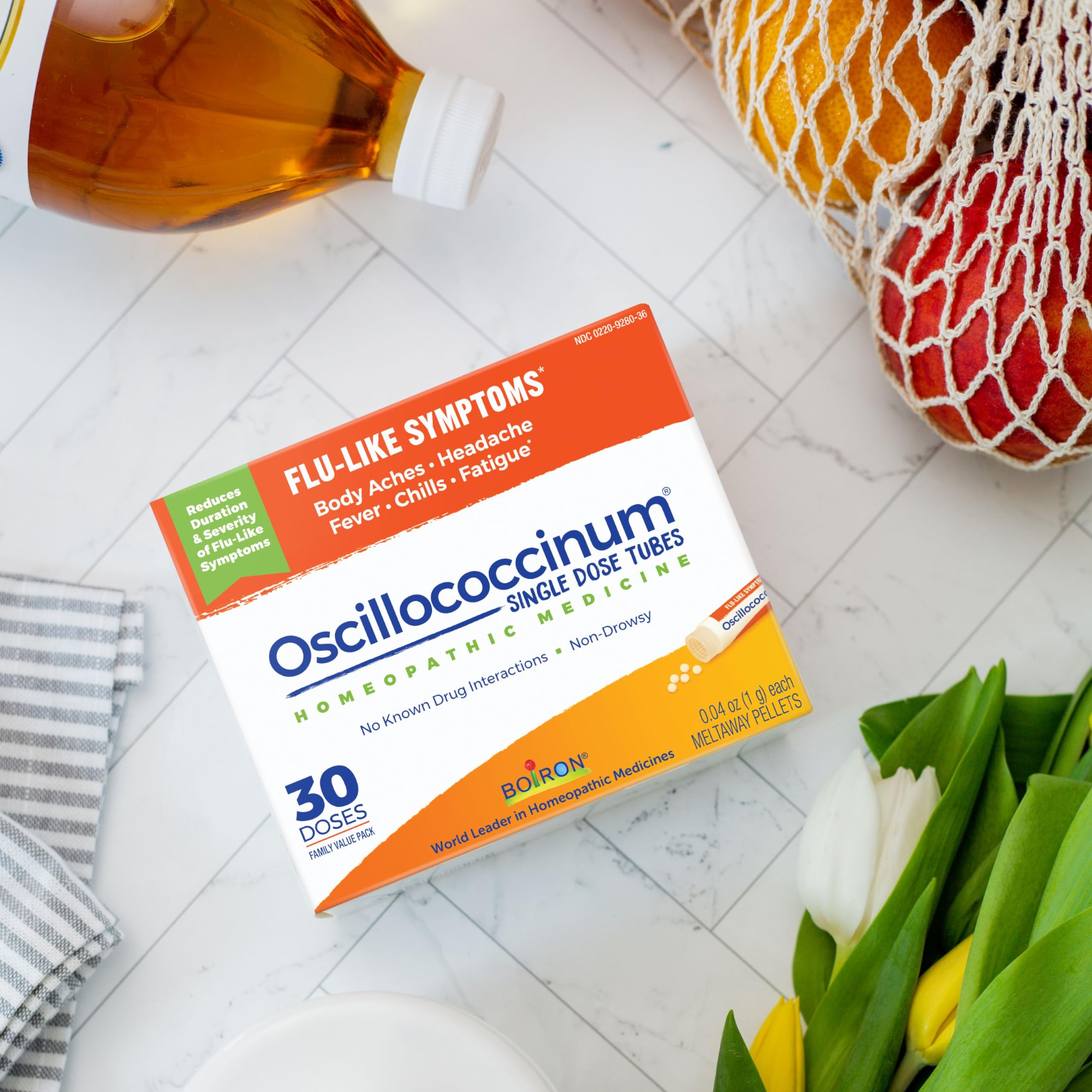 Boiron Oscillococcinum For Relief From Flu-Like Symptoms Of Body Aches, Headache, Fever, Chills, And Fatigue - 30 Count