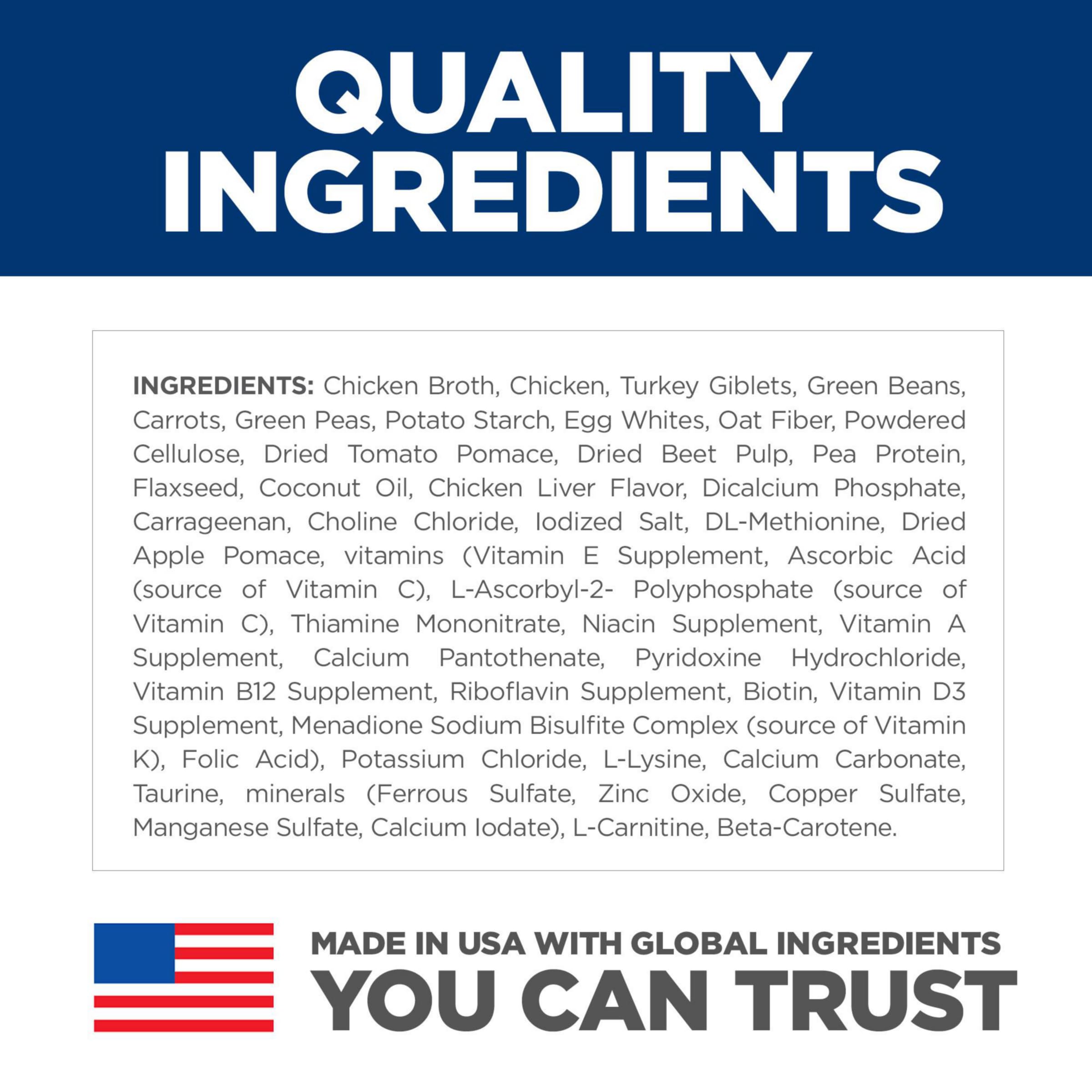 Hill's Science Diet Sensitive Stomach & Skin, Adult 1-6, Stomach & Skin Sensitivity Support, Wet Dog Food, Chicken & Vegetables Loaf, 12.8 oz Can, Case of 12