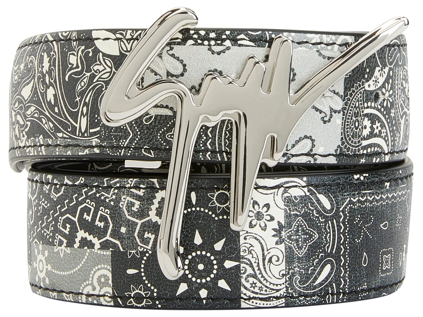 Giuseppe Zanotti, Giuseppe Leather Belt, One Size, Black