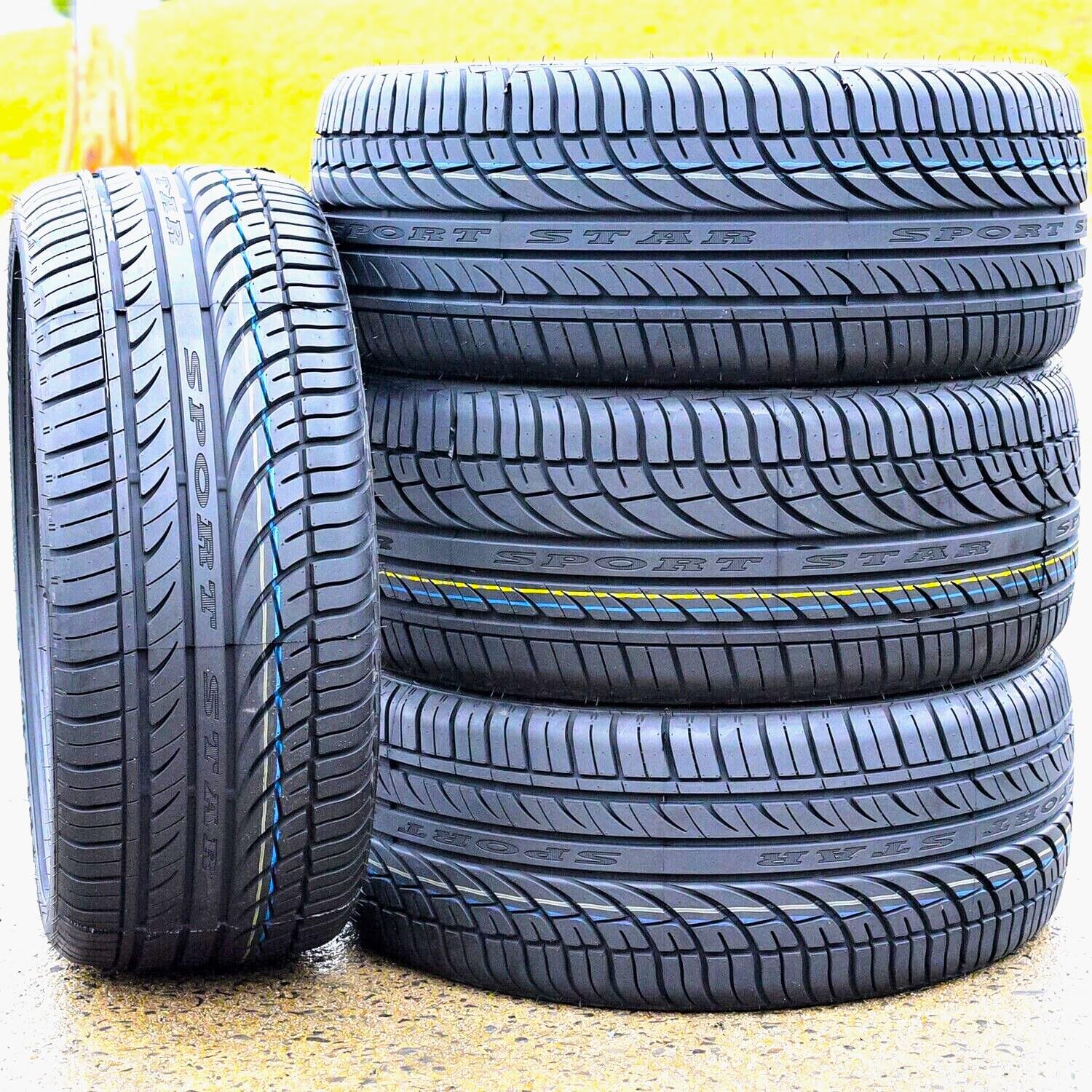 Set of 2 (TWO) Fullway HP108 All-Season Passenger Car High Performance Radial Tires-255/35R20 255/35ZR20 255/35/20 255/35-20 97W Load Range XL 4-Ply BSW Black Side Wall UTQG 380AA