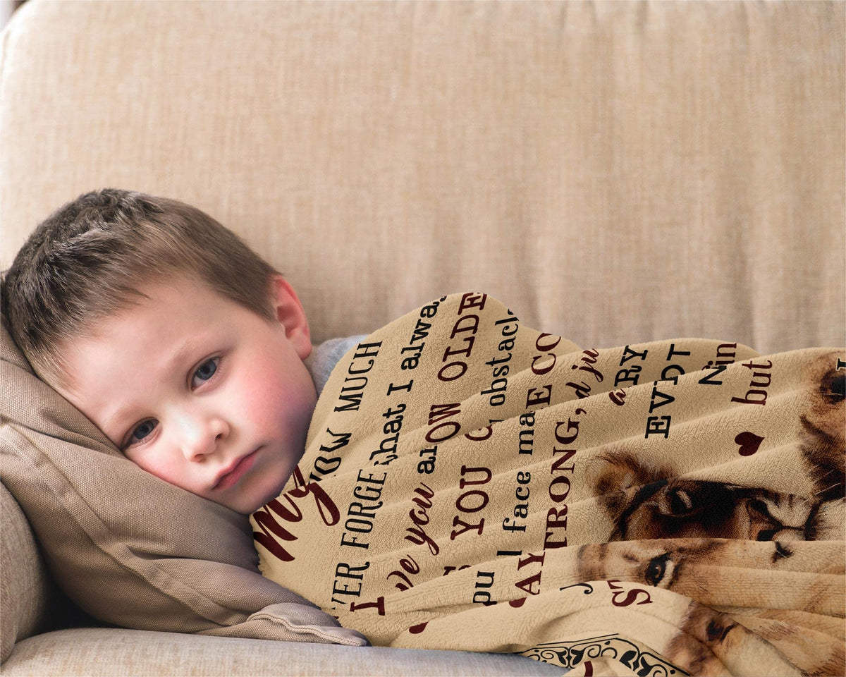 Muxuten Grandson Gifts Blanket - Grandson Gifts from Grandma - Gifts for Grandson - Grandson Gifts from Grandpa/Nana - Grandson Birthday Gift - Graduation Party Gift Ideas Decor Throw Blankets 60"X50"