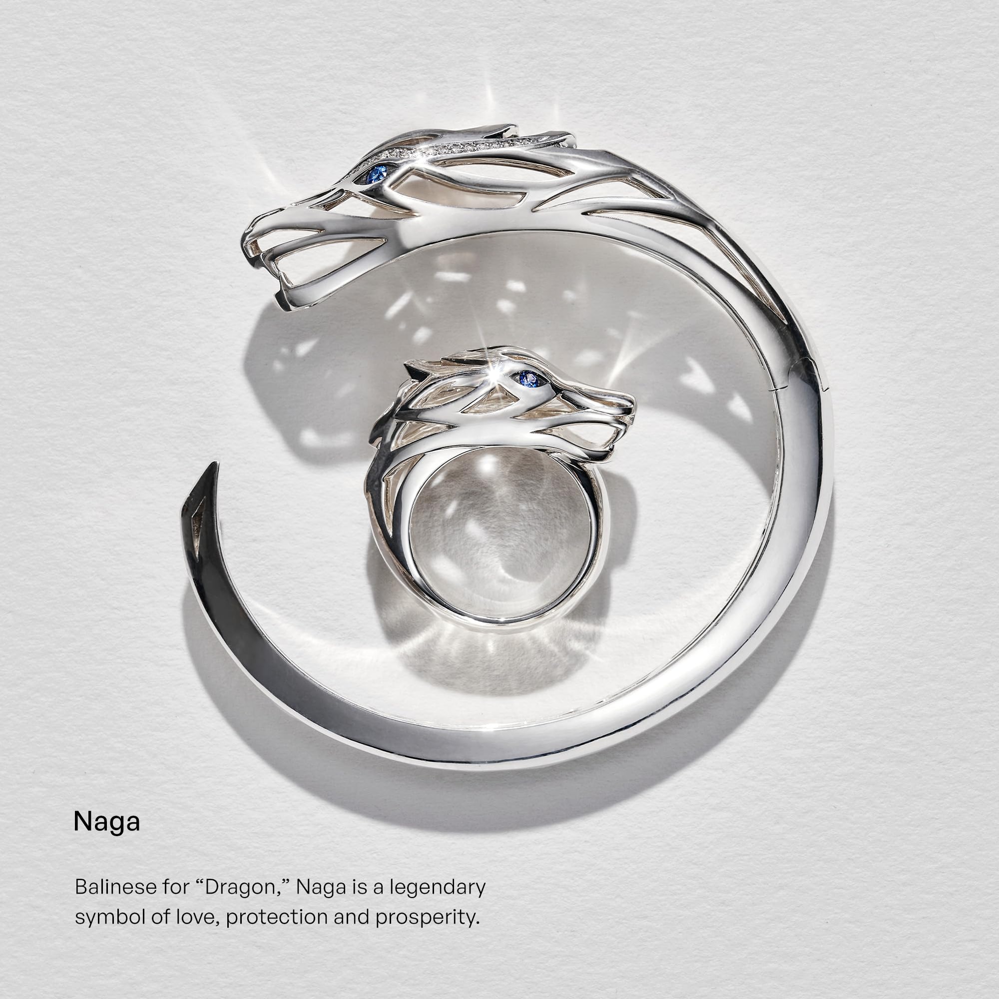 Legends Naga Silver Stud Earrings