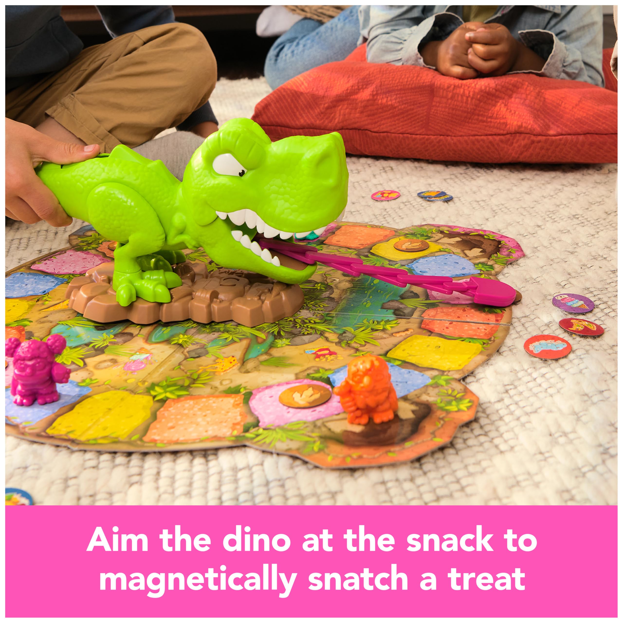 Spin Master Games, Snack-O-Saurus Rex Board Game, Kids Game, Funny Family Game, Fun Games, Family Game Night, Christmas Gifts for Kids, for Ages 5+