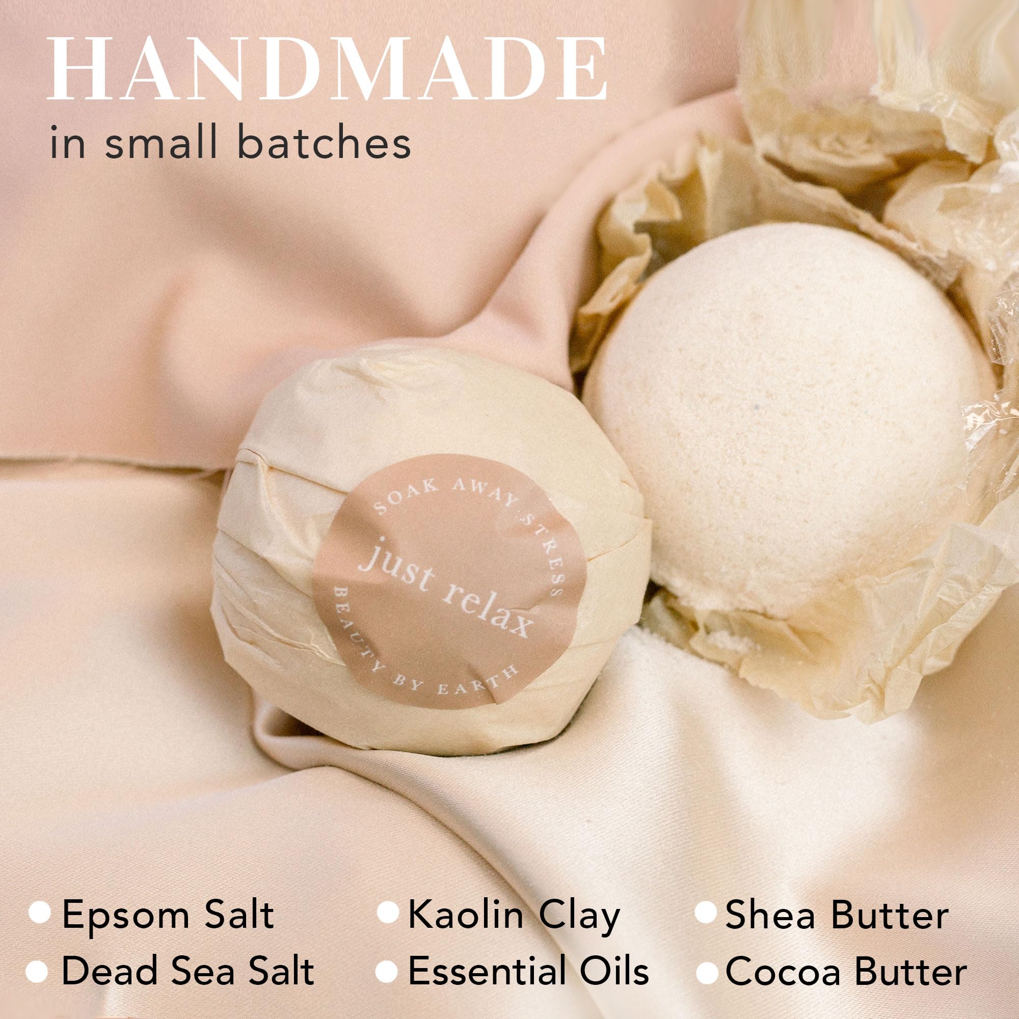 Bath Bomb Gift Set - USA Made with Natural & Organic Ingredients, Relaxing Gifts for Women & Men, Spa Gifts & Stocking Stuffers for Women, Luxury Gift Ideas, Bath Bombs for Wife & Kids