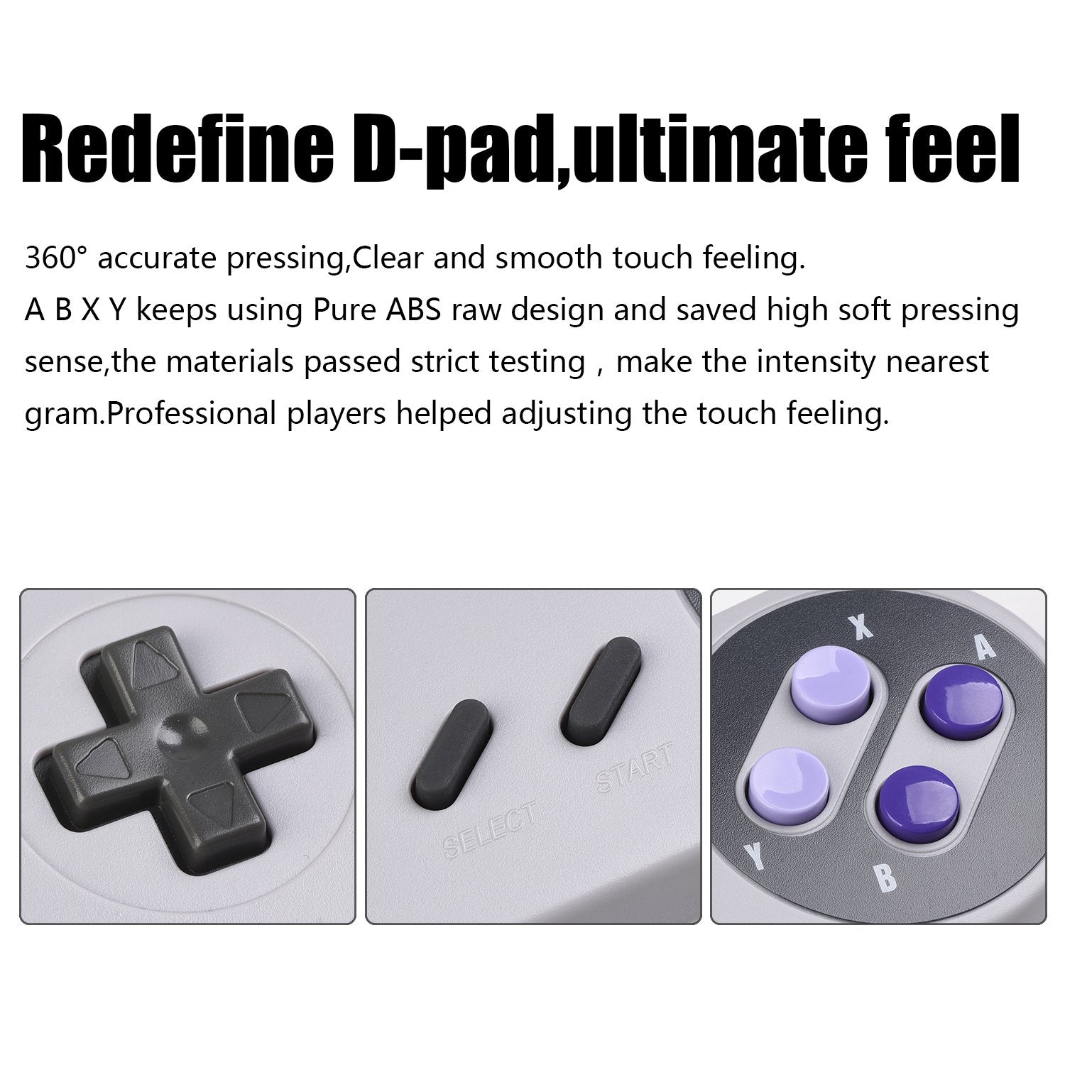 KIWITATA 2X Classic SNES USB Controller for Retro Gamings, SNES Wired USB Joypad Game Controller for Windows PC Mac Raspberry Pi