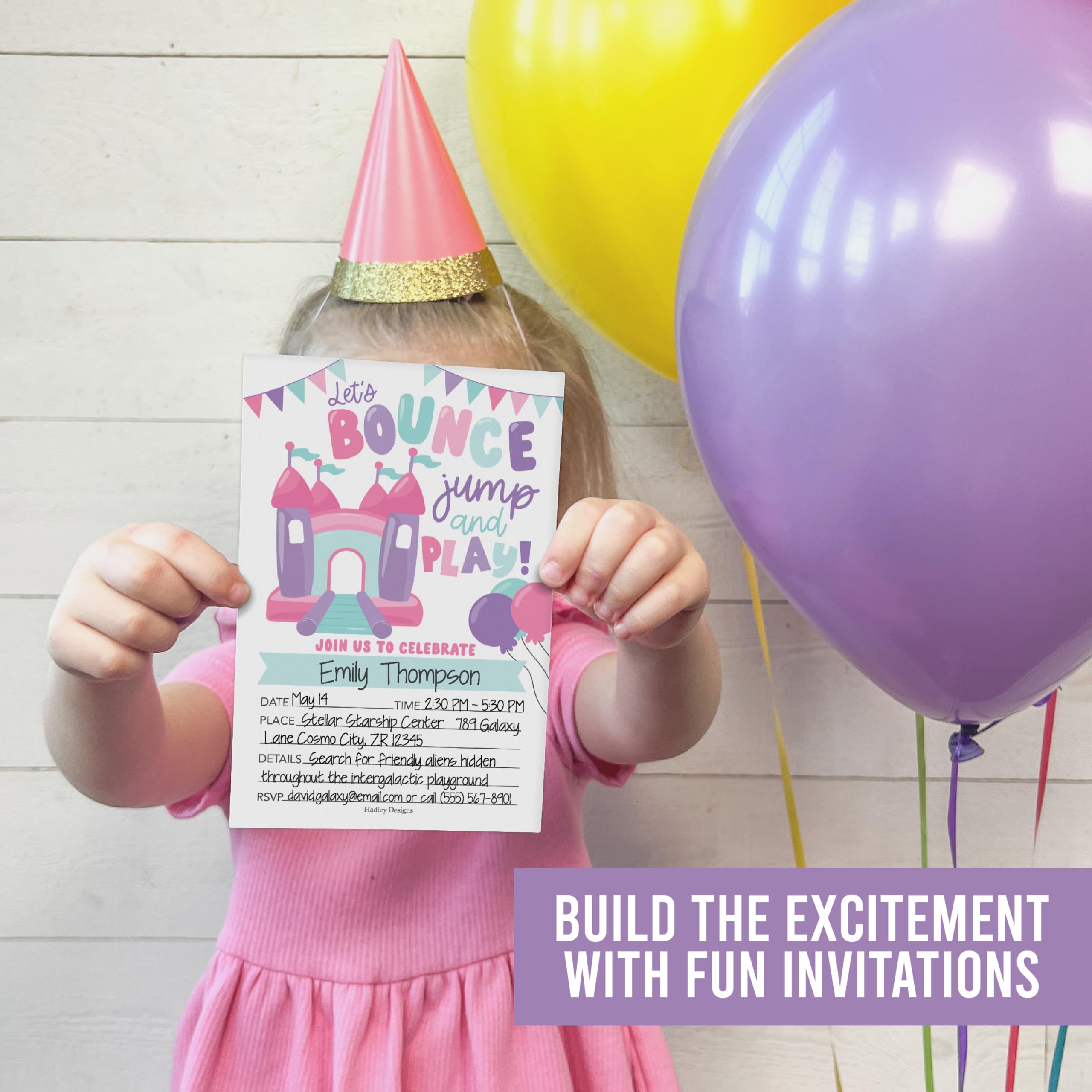 15 Bounce House Birthday Invitations Girl - Bounce House Birthday Party Invitations For Girls, Jump Invitations For Birthday Party Invitation Girl, Invitation Cards Birthday, Kids Birthday Invitations