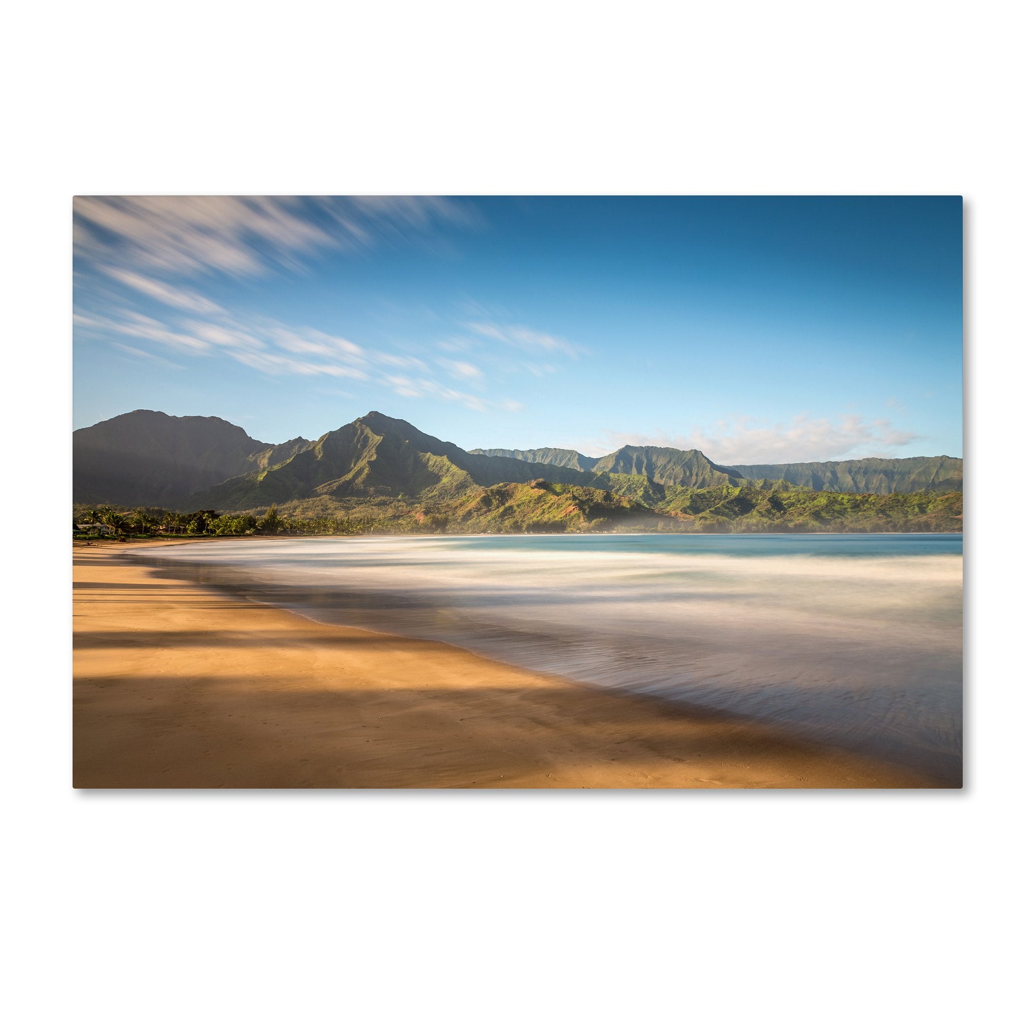 Trademark Fine Art PL0281-C3047GG Hanalei Bay Kauai by Pierre Leclerc, 30x47-Inch, 30 in x 47 in