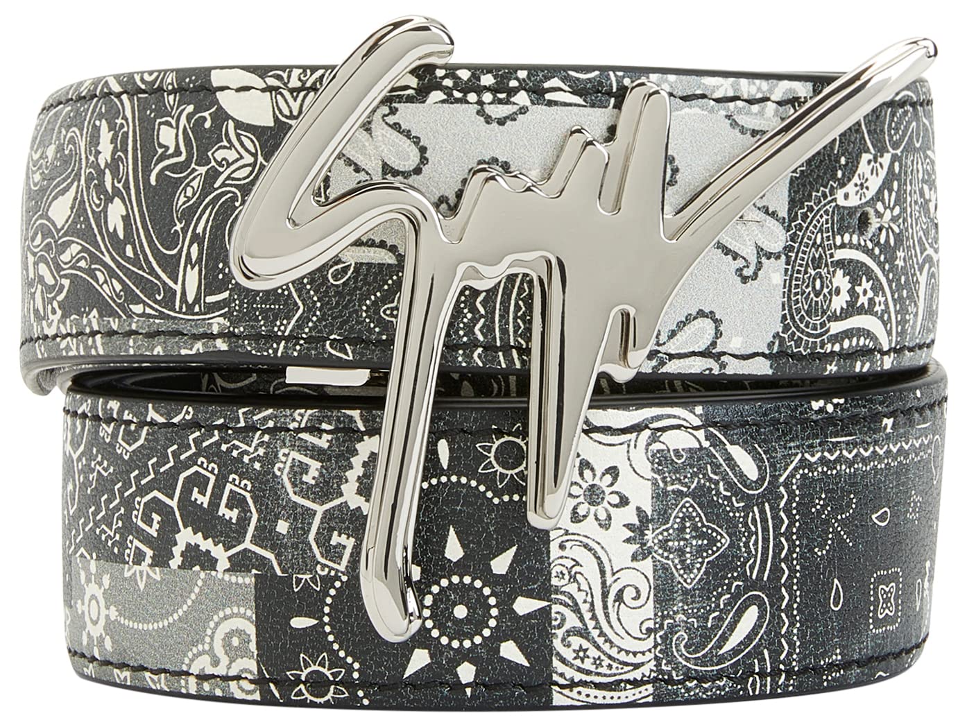 Giuseppe Zanotti, Giuseppe Leather Belt, One Size, Black