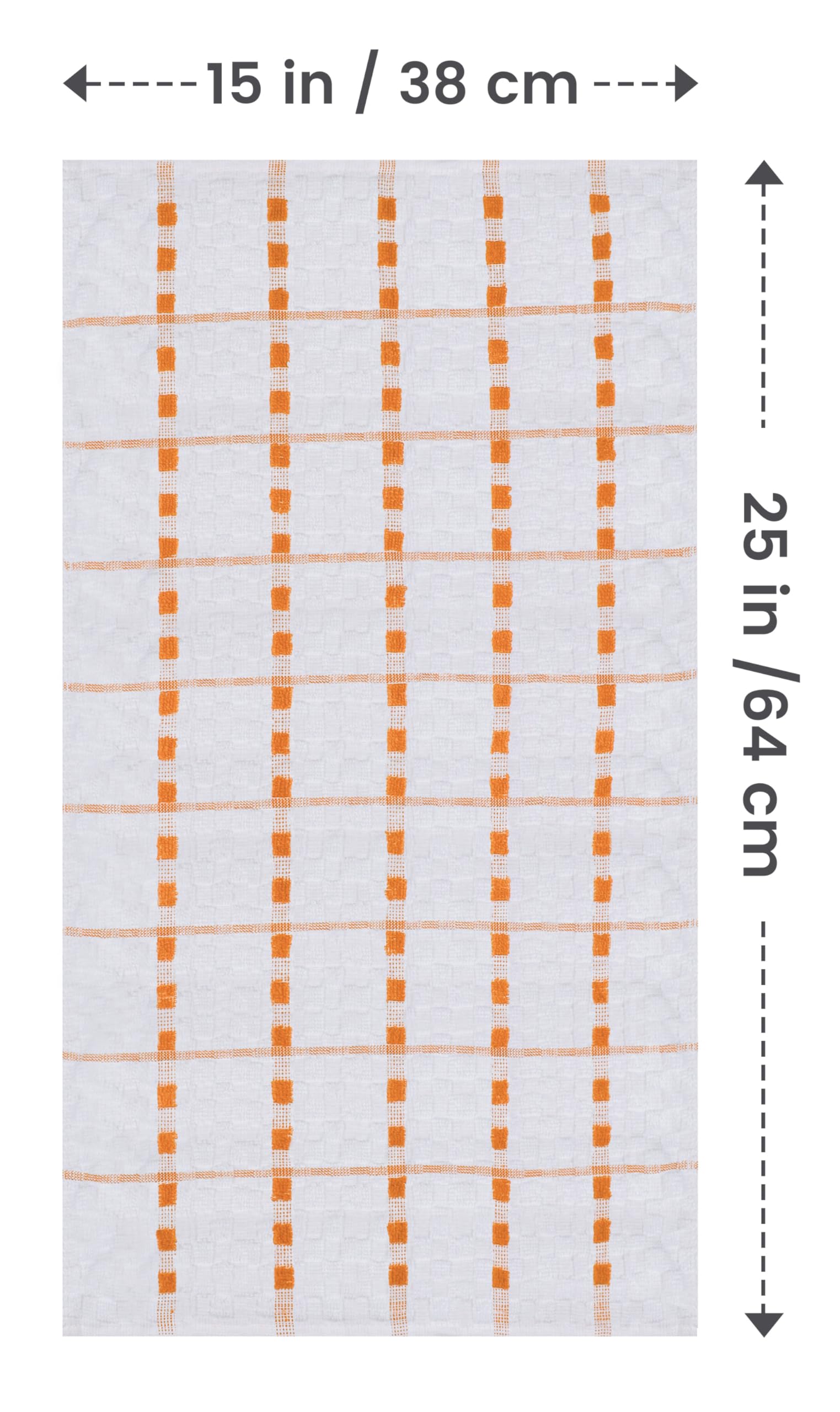 Utopia Towels Kitchen Towels [6 Pack], 15 x 25 Inches, 100% Ring Spun Cotton Super Soft and Absorbent Dish Towels, Tea Towels and Bar Towels (Orange)