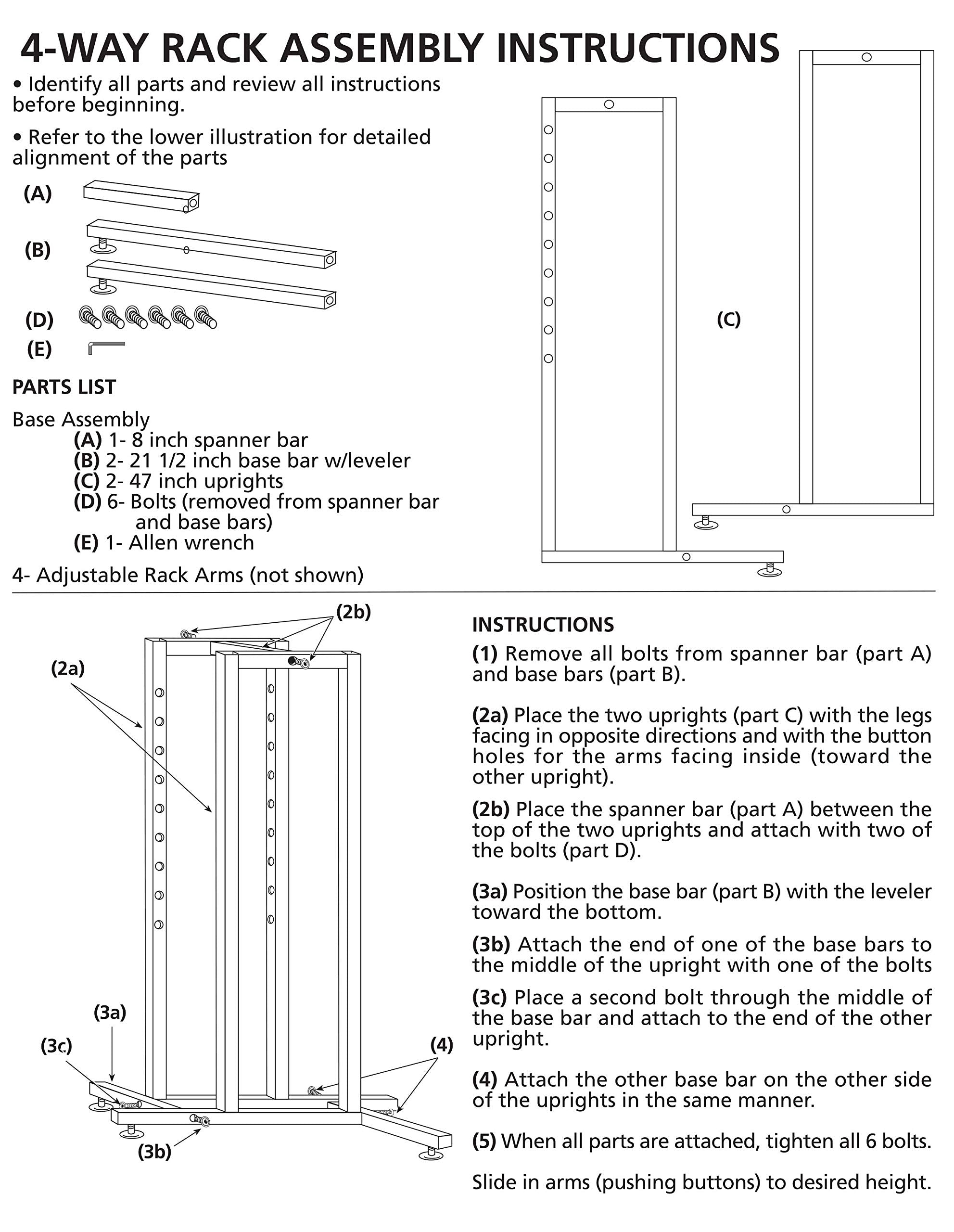 SSWBasics Black 4 Way Adjustable Clothing Rack with Slanted Arms - Retail Clothing Rack Display - Adjustable Height Arms from 48" to 72" Perfect for Clothing Stores