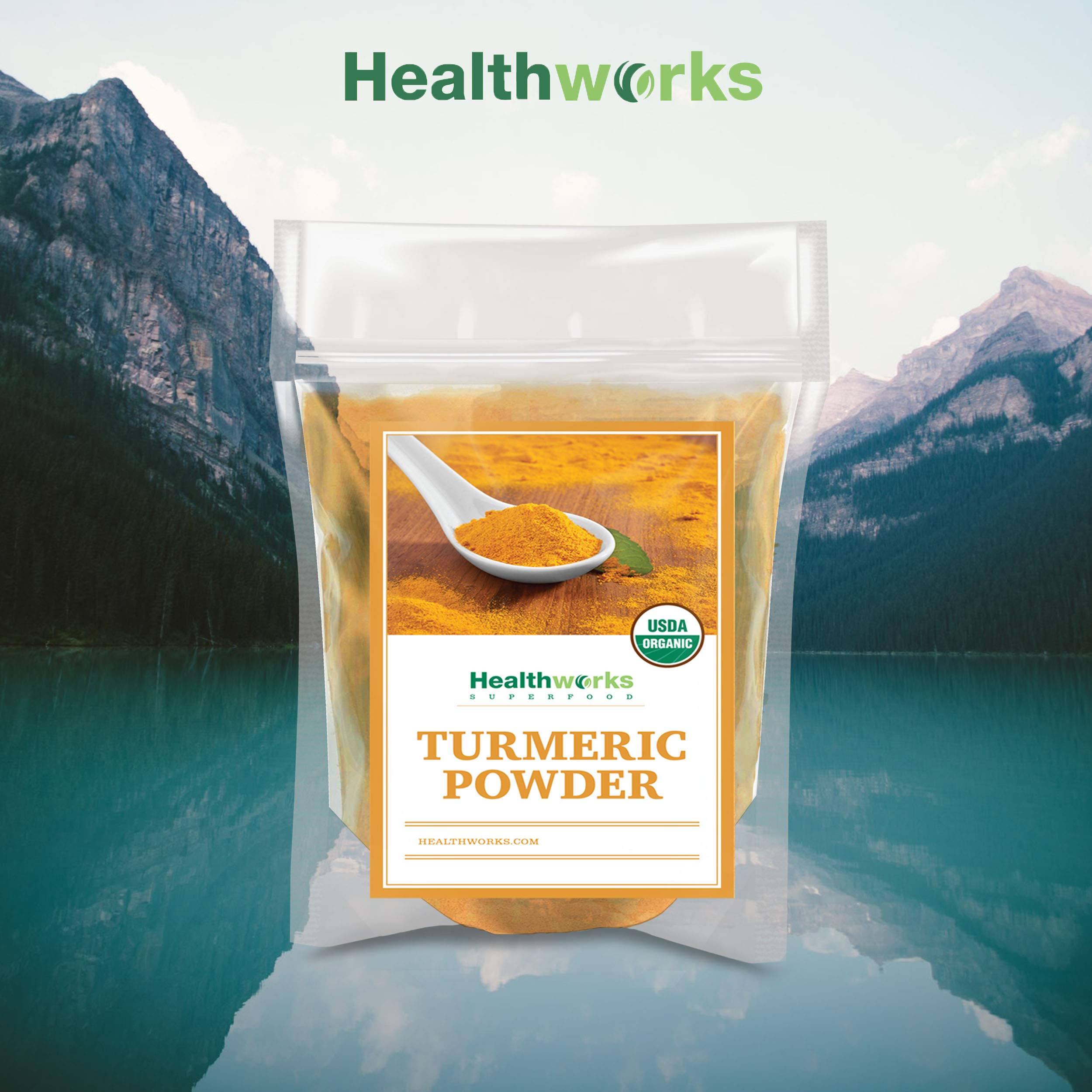 Healthworks Turmeric Powder (32 Ounces / 2 Pounds) | Ground Raw Organic | Curcumin & Antioxidants | Keto, Paleo, Vegan, Non-GMO