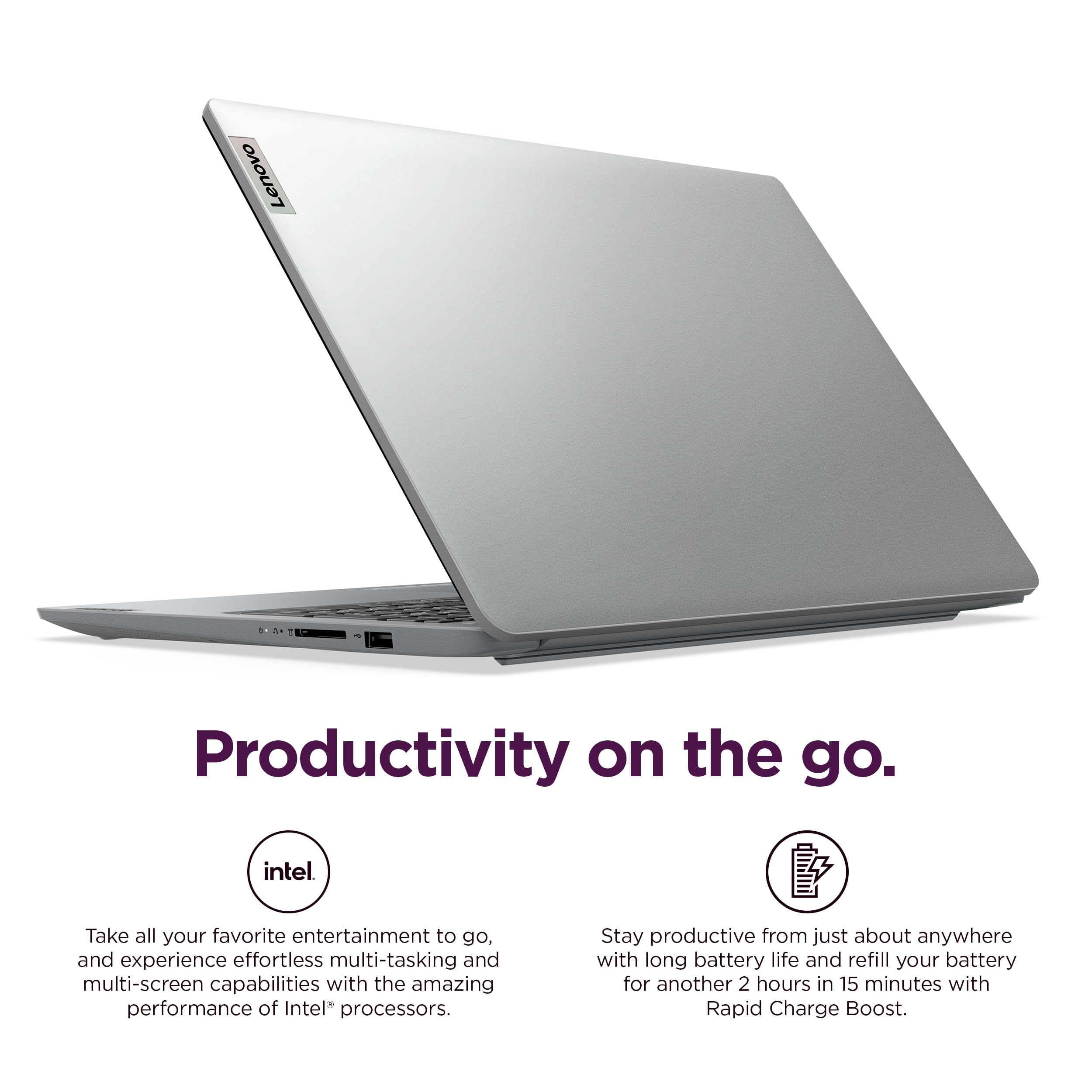 Lenovo IdeaPad 15.6" HD Laptop (12GB RAM,1TB PCIe SSD, 1-Year Microsoft Office 365, Intel Celeron N4500) for Students, Home, Business, Numeric Keypad, Webcam, HDMI, Wi-Fi 6, Win 11 Home in S Mode