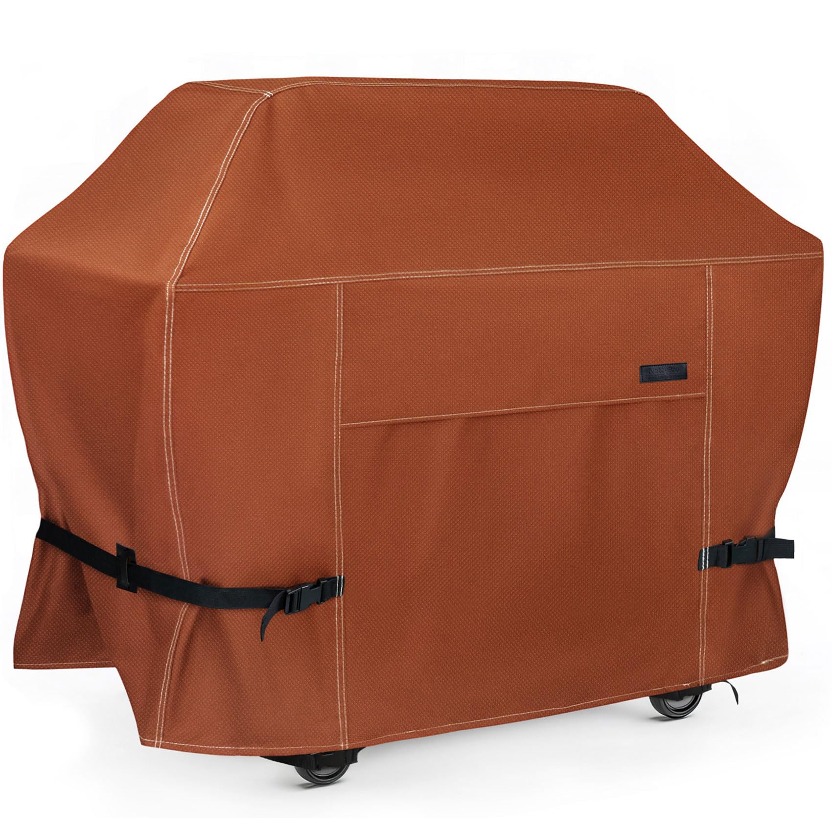 NettyPro BBQ Grill Cover 52 inch Heavy Duty Waterproof Outdoor 2-3 Burners Gas Grill Cover for Outside Weber, Char-Broil, Brinkmann, Nexgrill Barbecue, Brown