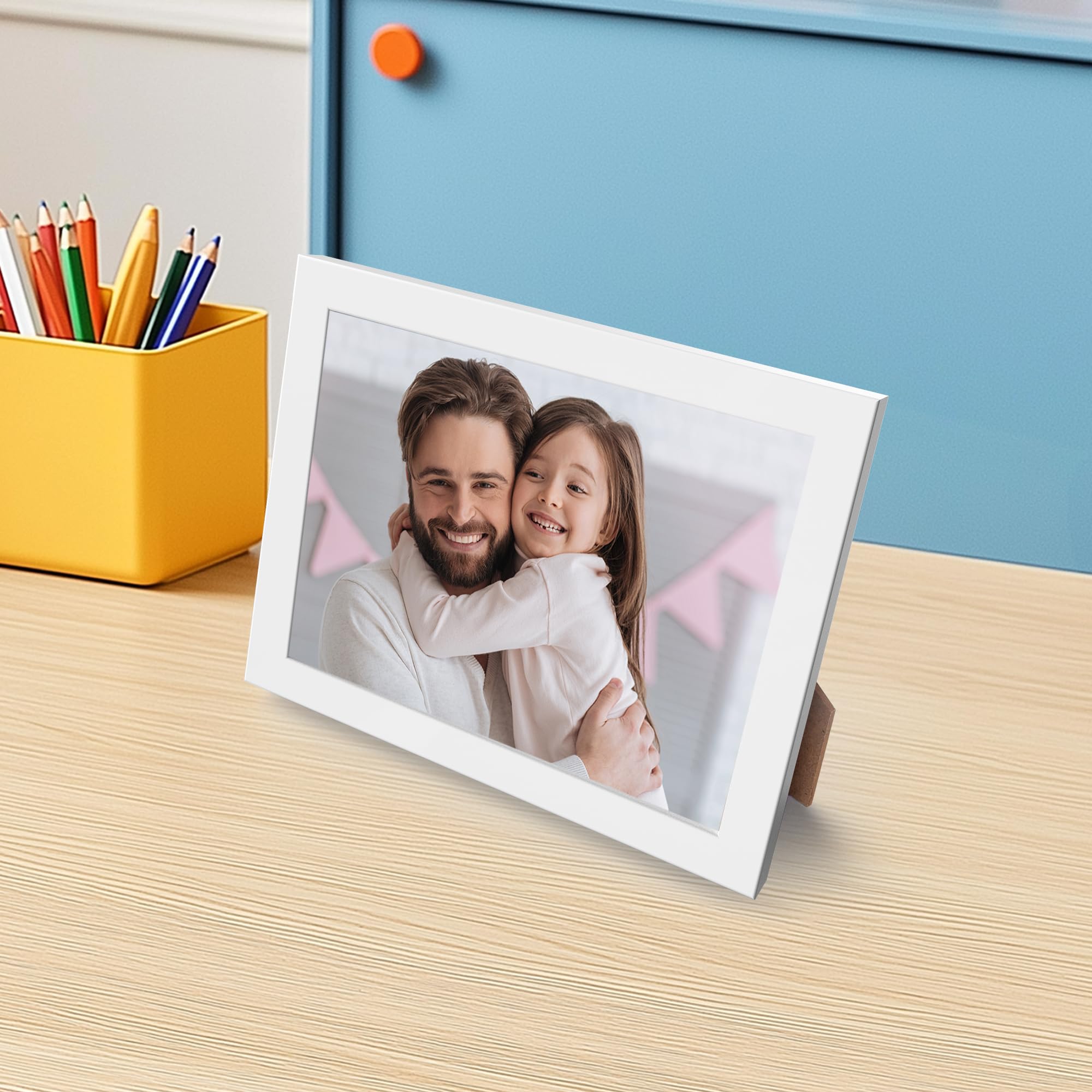 GagetElec Custom Canvas Prints with Your Photos,Personalized Picture on Canvas Desk Decor Christmas Gifts for Family,Friends (10" X 8") (White)