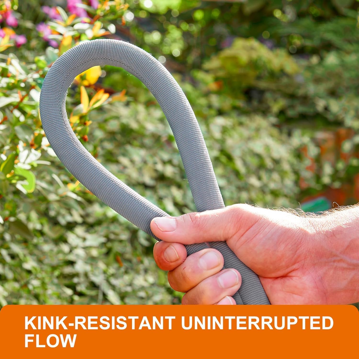 GUKOK 2024 Upgraded Non-Expanding Garden Hose 50ft,Flexible Ultra-Light Water Hose, Burst-Resistant, Lead-Free, Anti-Kink, High-Pressure, Ideal for All-Season Use
