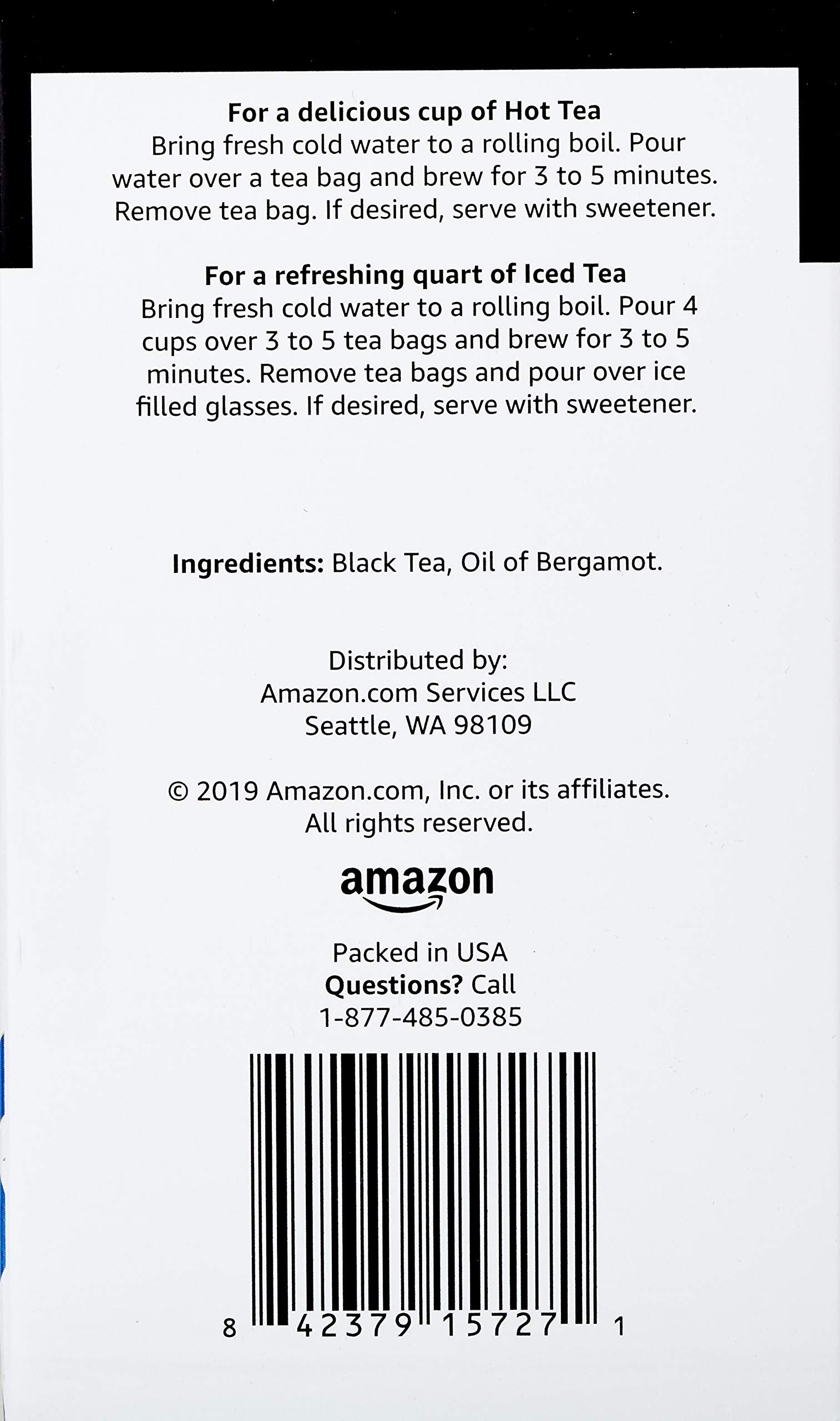 Amazon Brand - Happy Belly Earl Grey Tea Bags, 20 Count (Pack of 1)