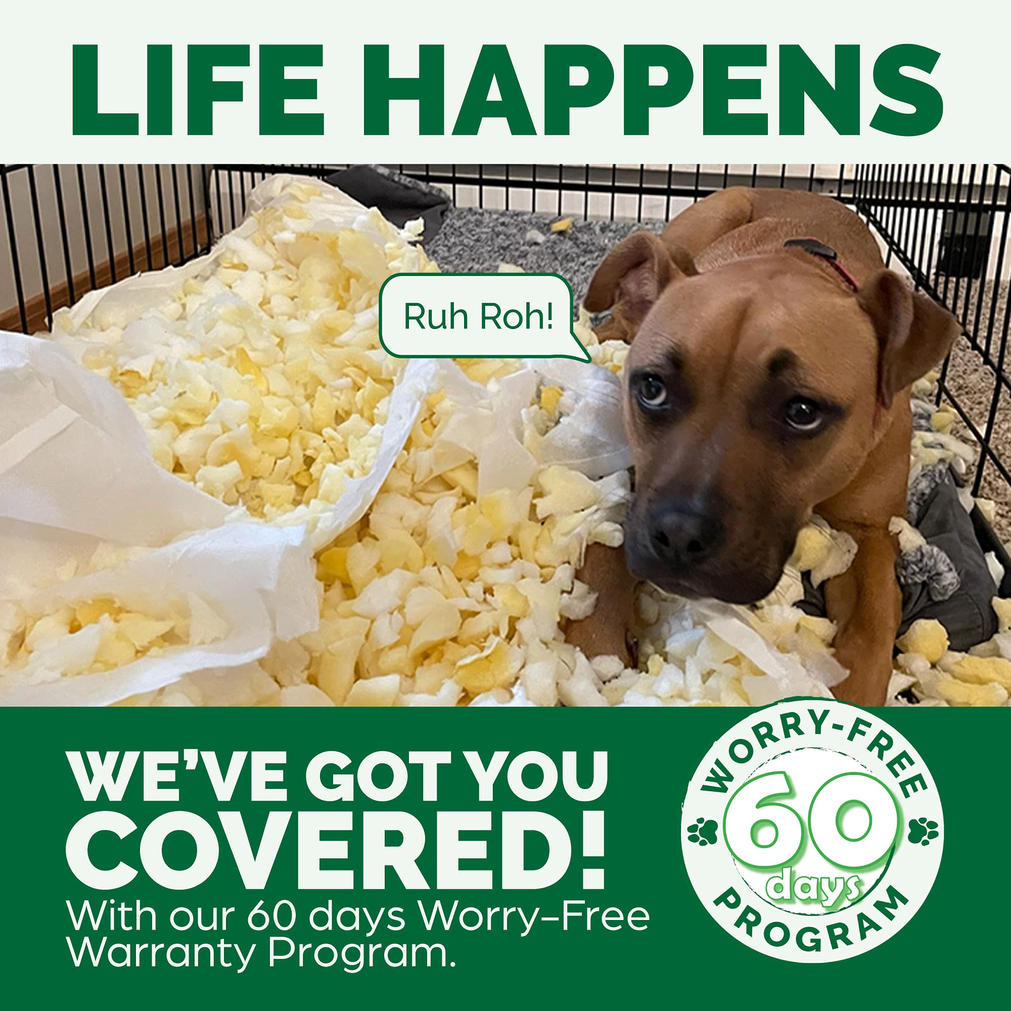 Furhaven Orthopedic Dog Bed for Large/Medium Dogs w/ Removable Washable Cover, For Dogs Up to 38 lbs - Ultra Plush Faux Fur & Suede Luxe Lounger Contour Mattress - Gray, Large