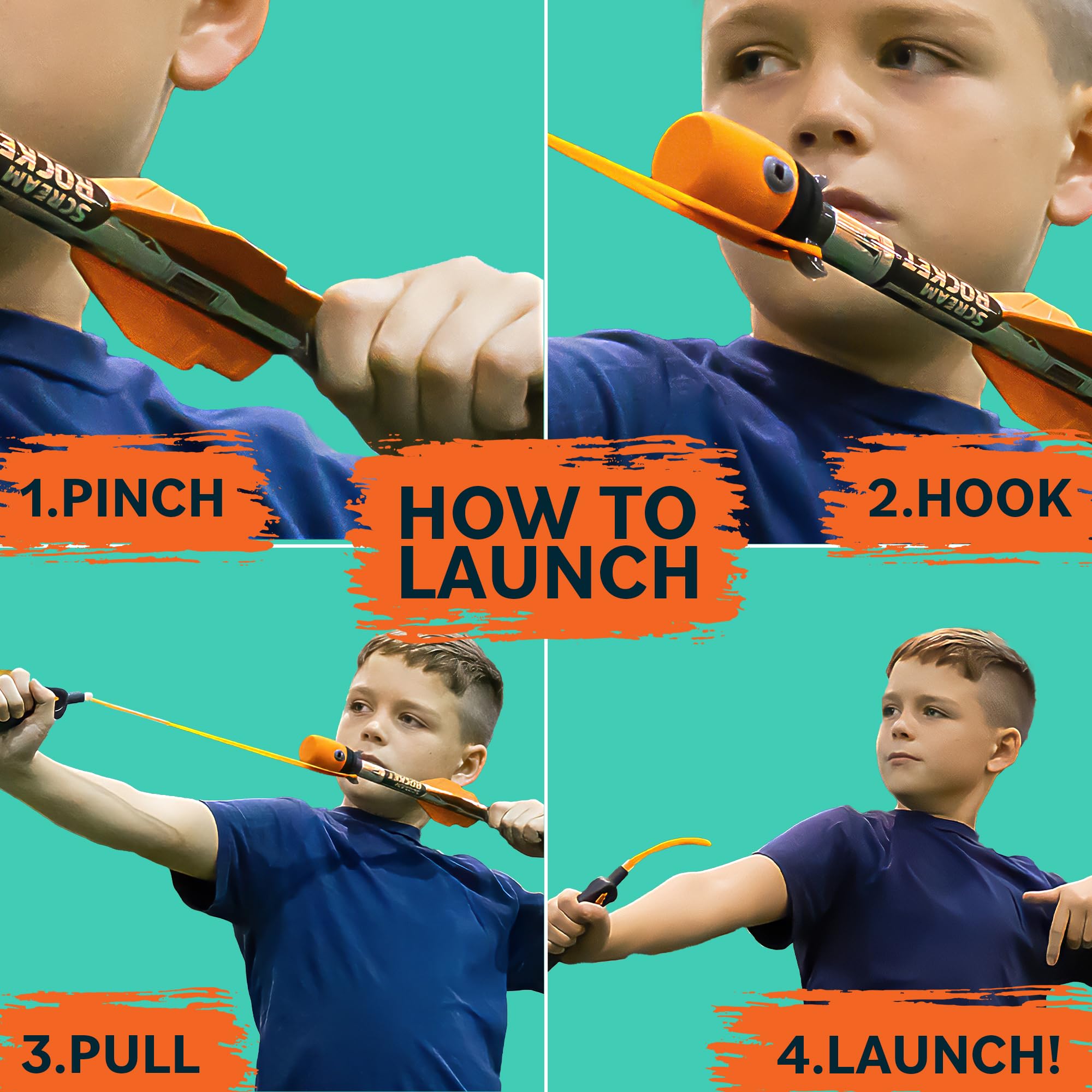 Toy Rocket Launcher for Kids: Outdoor Toys Slingshot Rockets Launchers - Best Gifts for Boys & Girls All Ages 8 & Up - Stocking Stuffers & Teen Boy Gifts for 8 9 10 11 12 13 Year Old Boys Gift Ideas