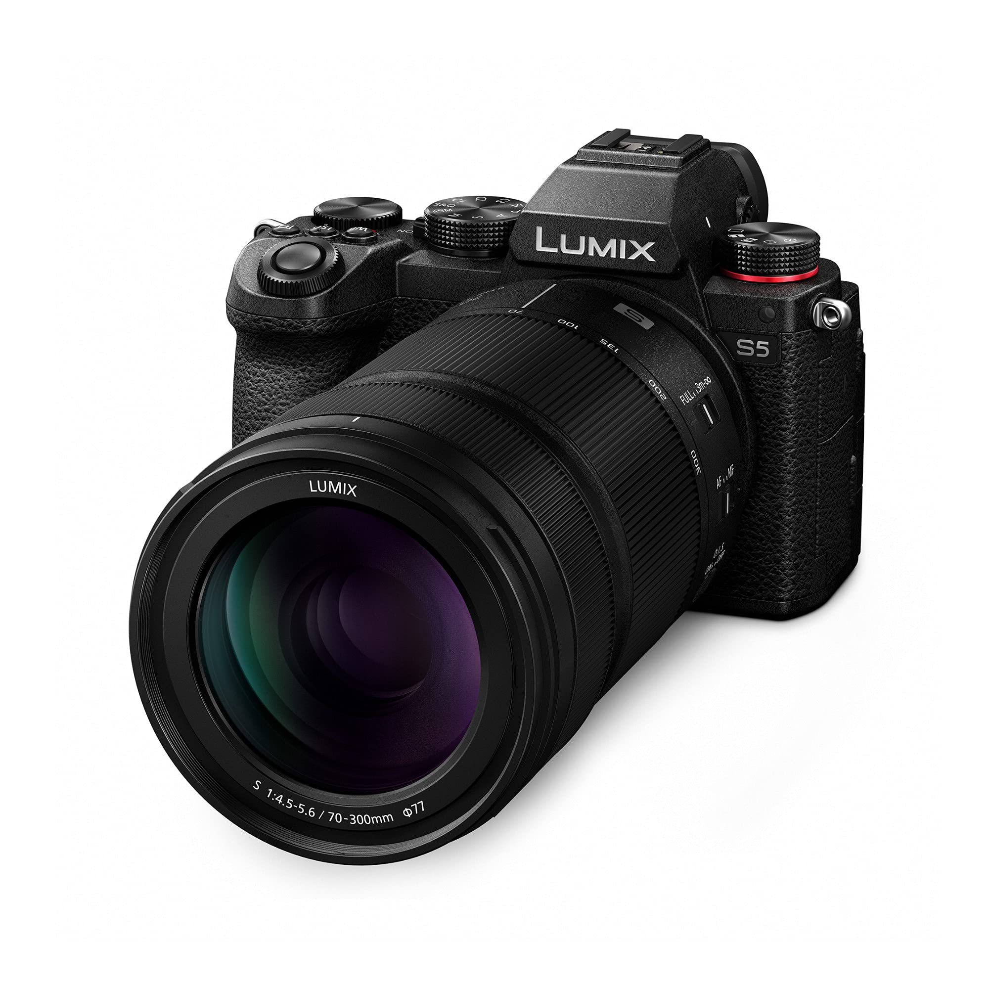 Panasonic LUMIX S Series Camera Lens, 70-300mm F4.5-5.6 Macro O.I.S. L Mount Interchangeable Lens for Mirrorless Full Frame Digital Cameras Black
