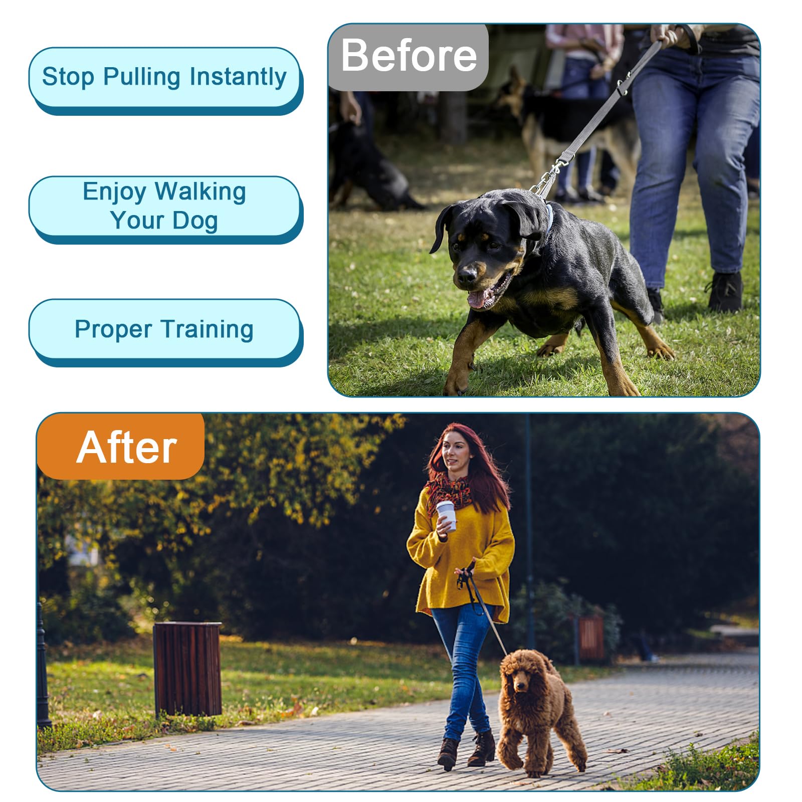 WOSKAR Prong Collar Covers (60 Tips per Pack), Vinyl Comfort Prong Tips for 2.25mm-4.0mm Dog Pinch Collar(3.0mm-3.5mm)