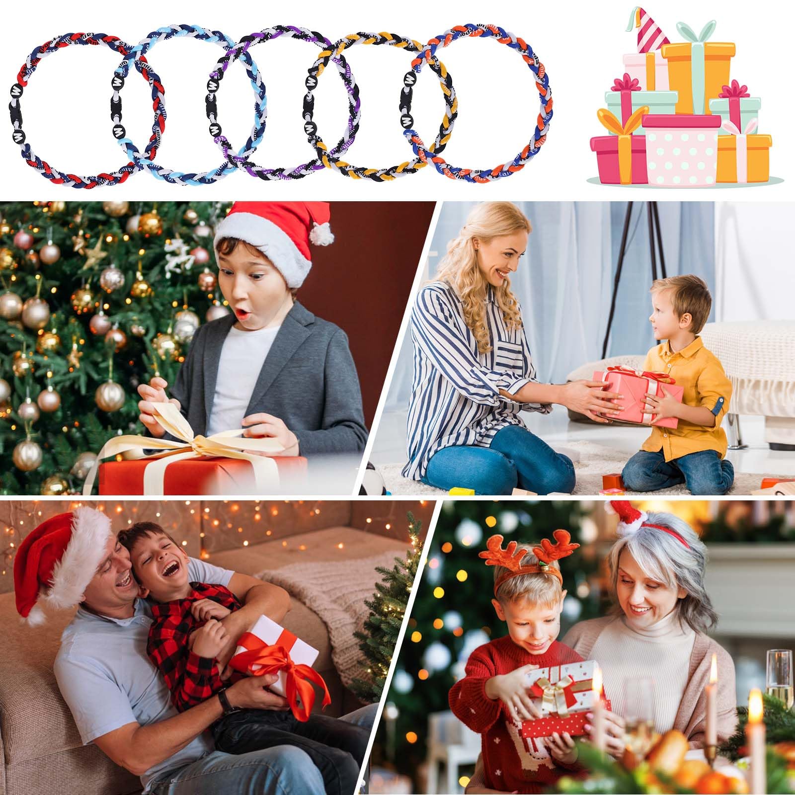 Willtok Premium 18inch Baseball Necklace, Sports Fan Necklaces, Baseball Rope Tornado Necklace