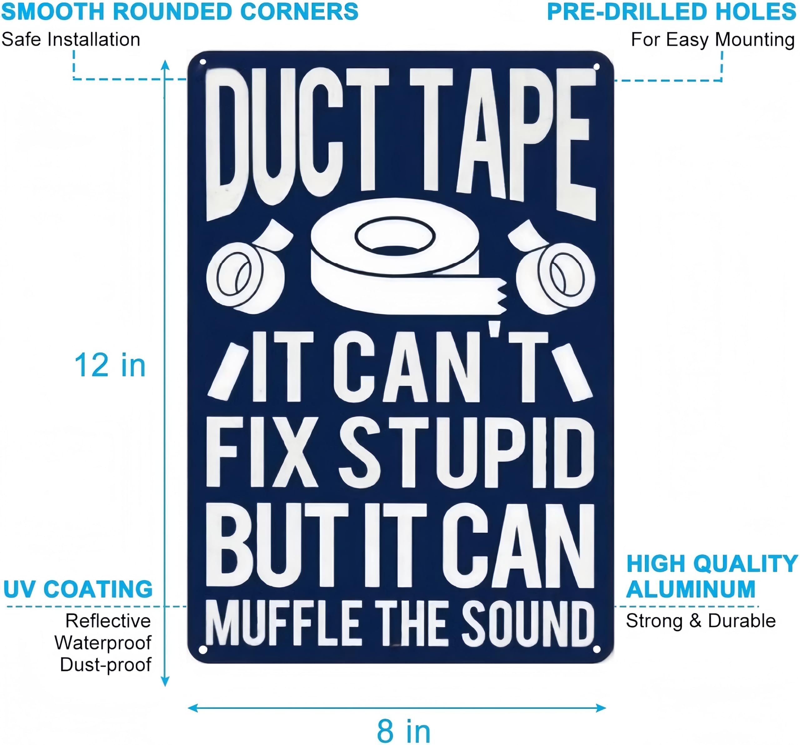 Carastora Funny Metal Tin Sign – Vintage Sarcastic Wall Decor for Man Cave, Bar, Garage, or Bathroom – Humorous Poster for Men, 12x8 Inches