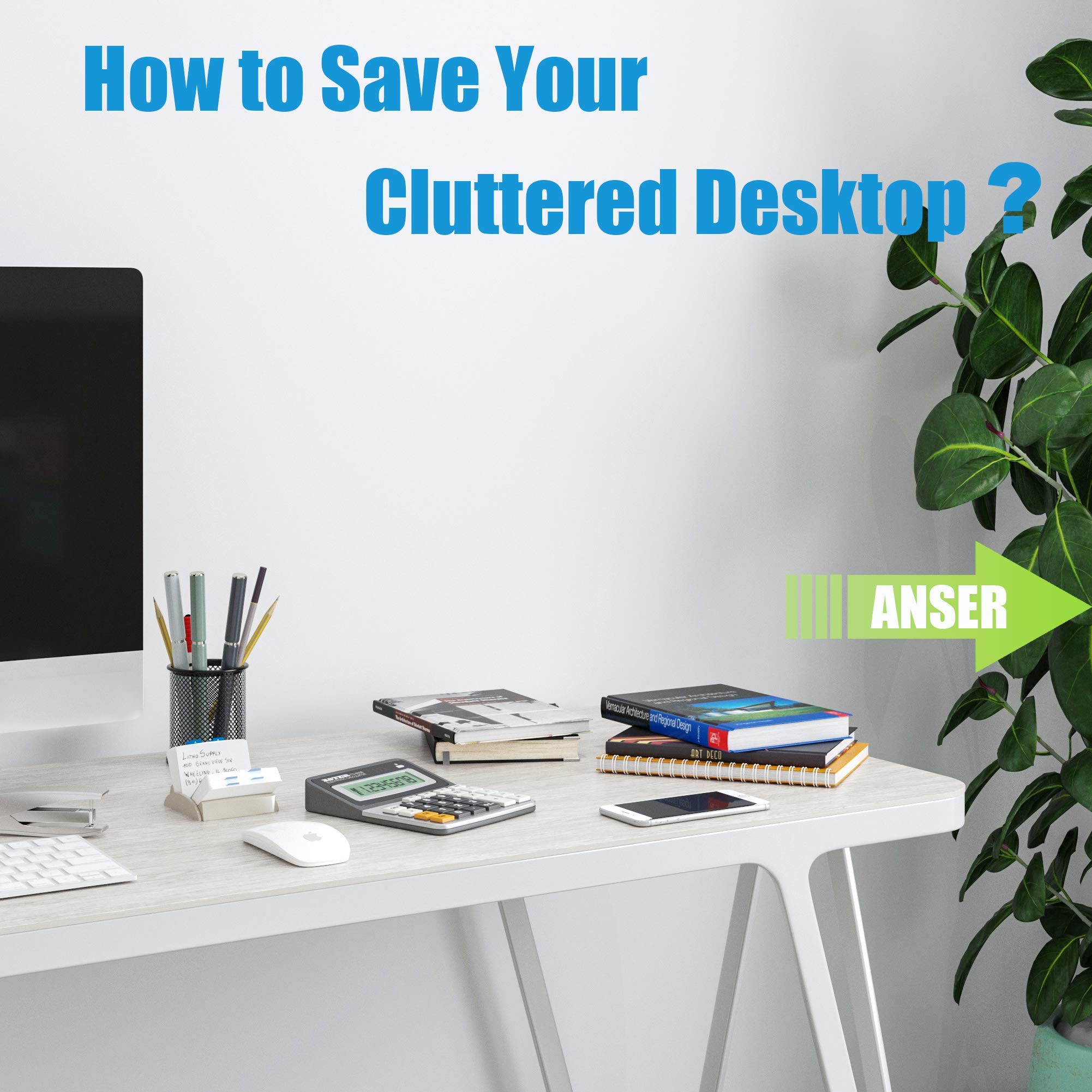 Leather Desk Organizer, Thipoten 3-Tier Stackable Letter Tray Holder for Office Supplies, Paper, File, Magazine, Perfect Office Organization for Desktop (Grey-3Tiers)